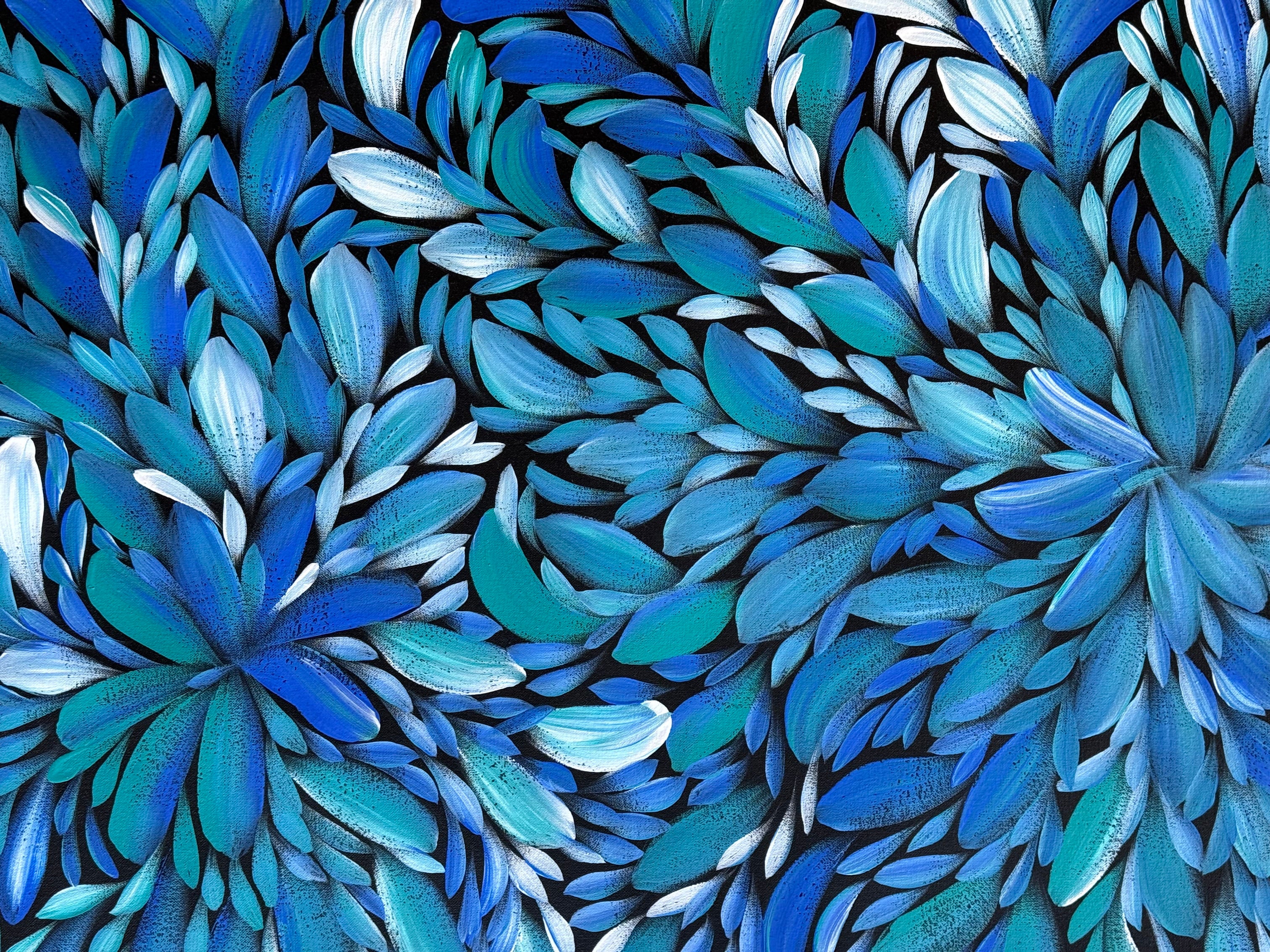 Louise Numina Napananka - Bush Medicine Leaves - 60x124cm .32-3
