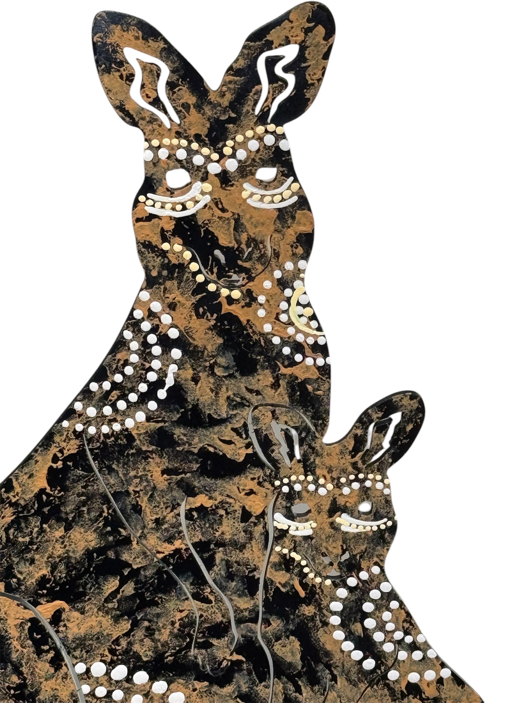 Deidre Burgoyne Rosier - Kangaroos - 30.5 x 42cm