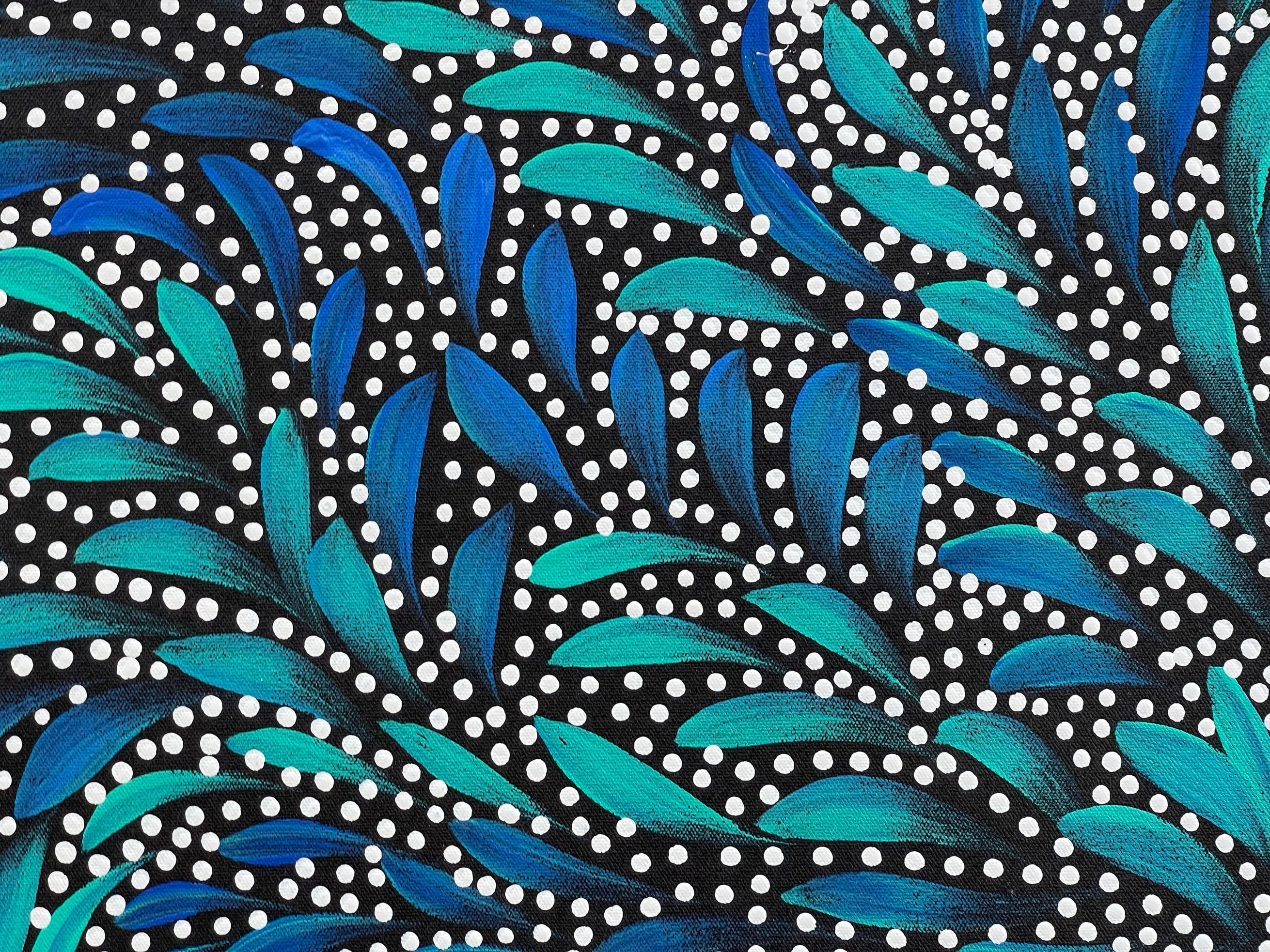 Caroline Numina - Seeded Bush Medicine Leaves - 71x95cm .88-1