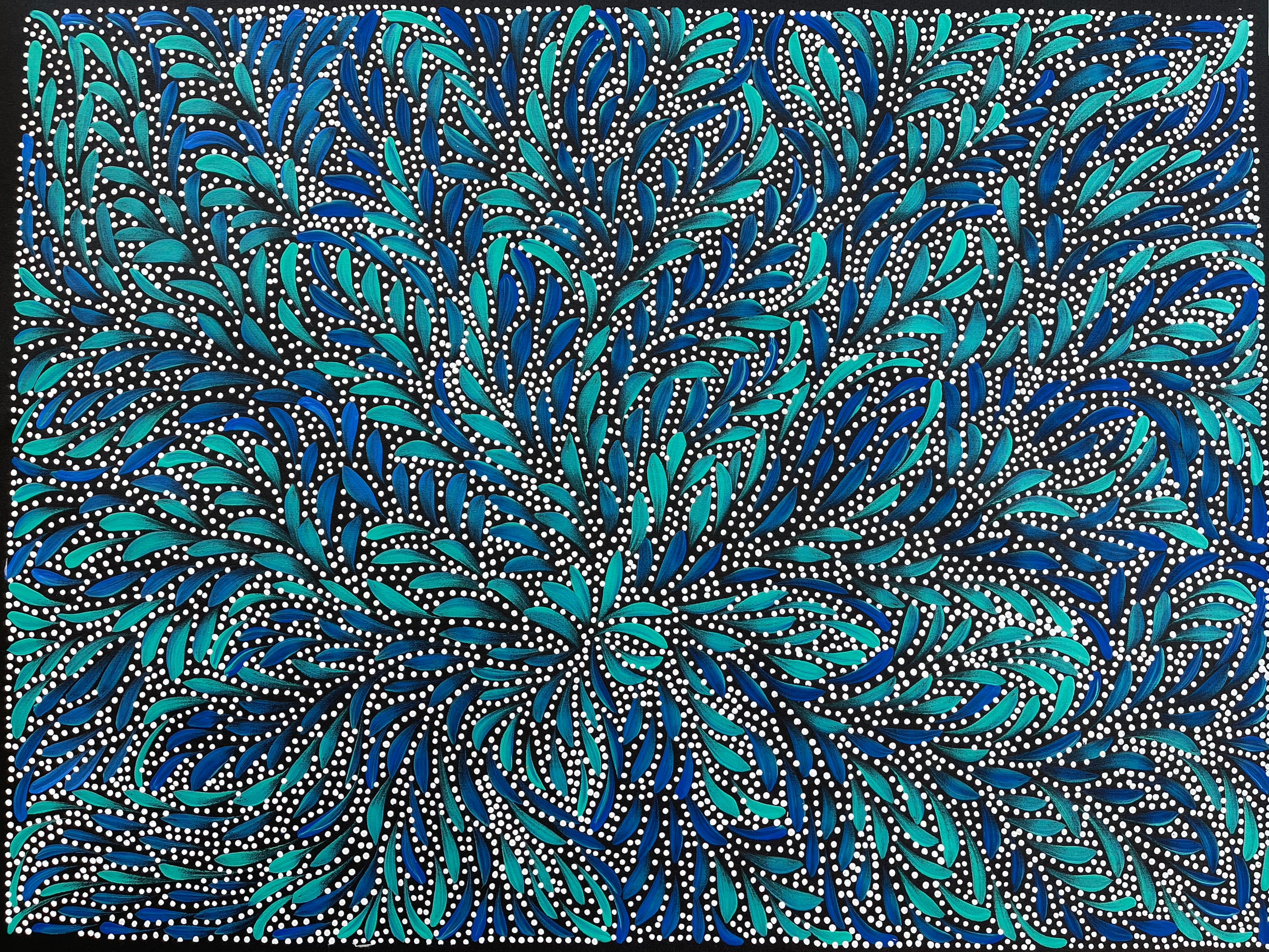 Caroline Numina - Seeded Bush Medicine Leaves - 71x95cm .88-1