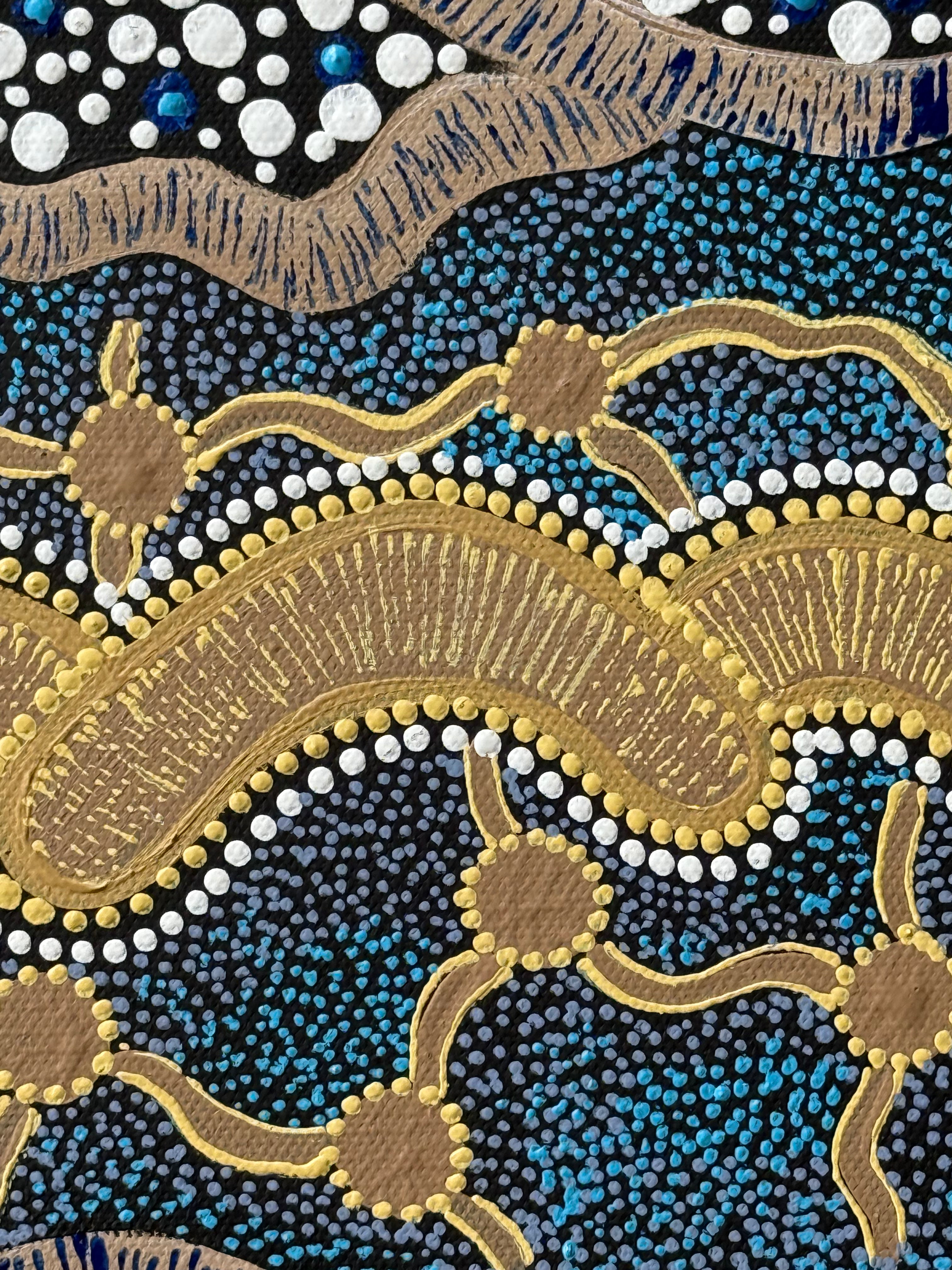 Deidre Burgoyne Rosier - Travels From Lands to Sea and Lands .06-13 *pre-stretched*