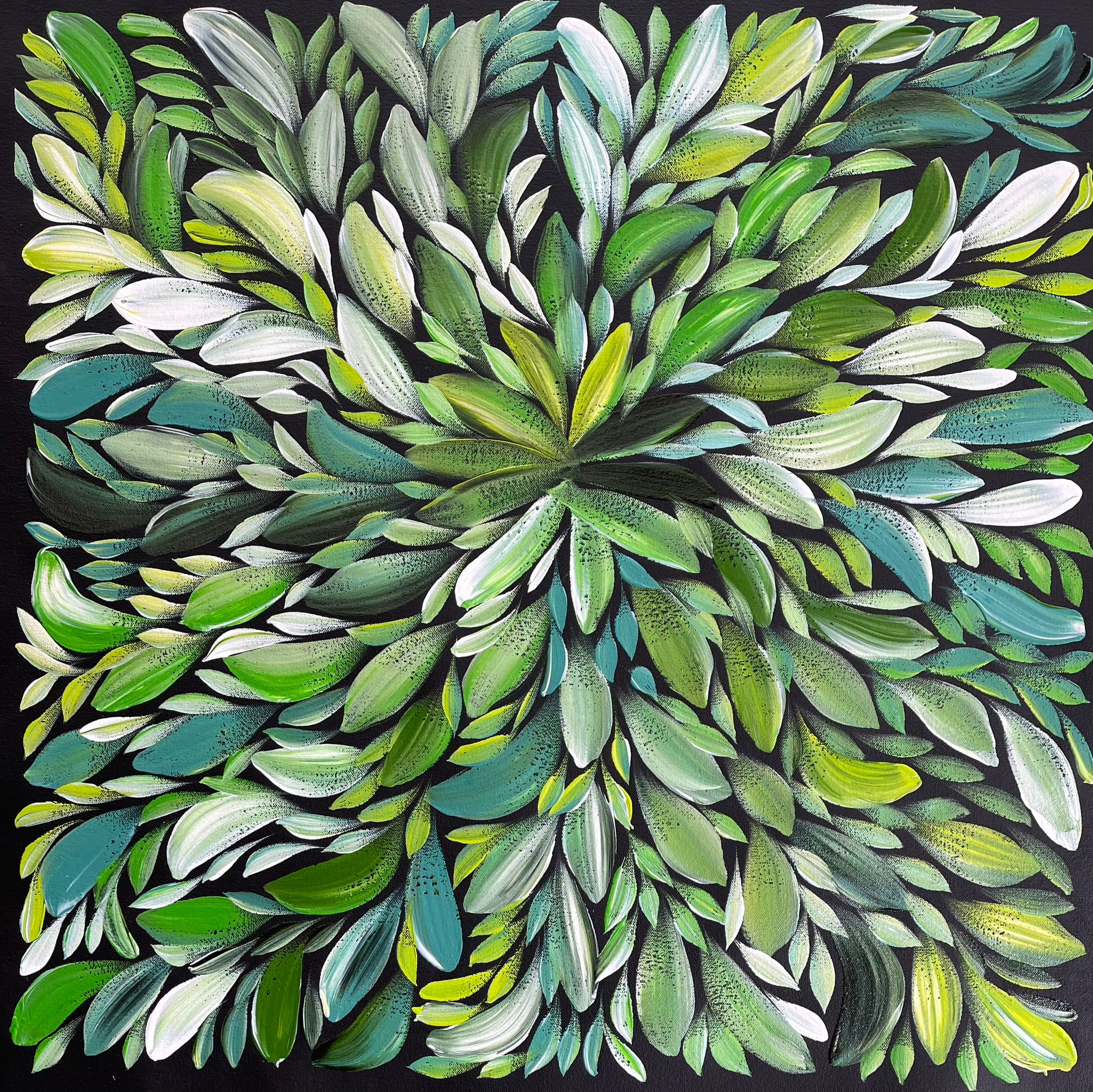 Louise Numina - Bush Medicine Leaves - 60x60cm .35-14