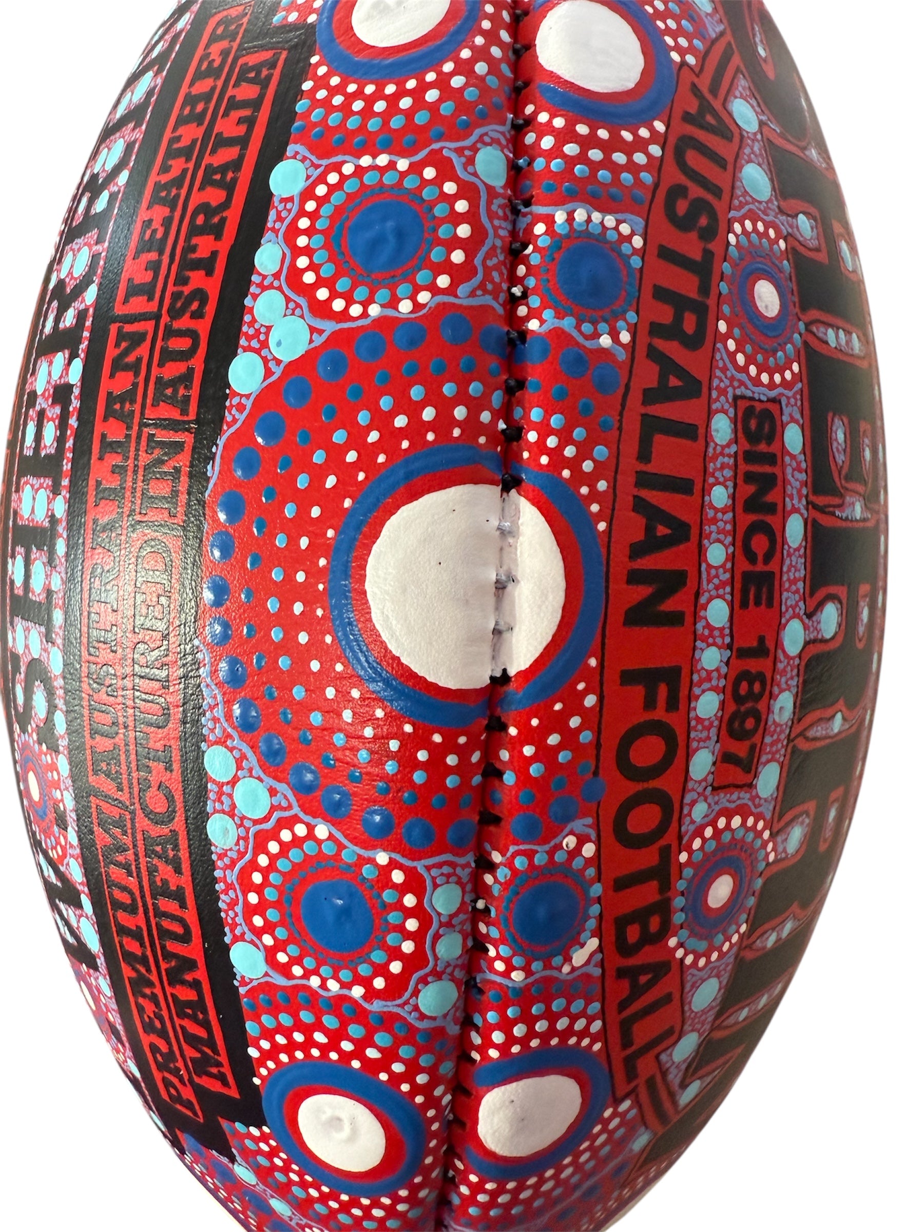 Hand Painted Sherrin Football - Lauren Bloomfield