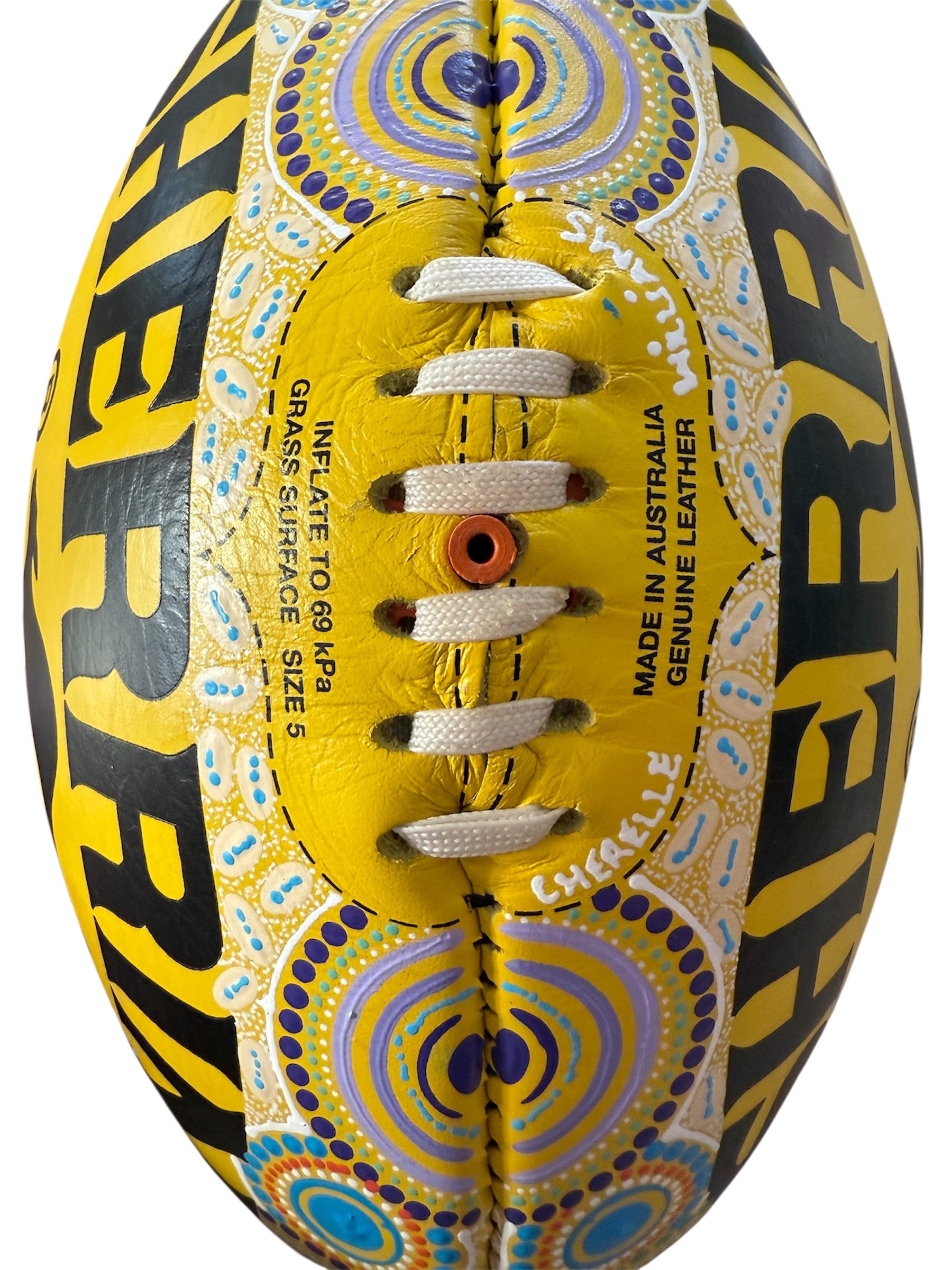 Hand Painted Sherrin Football - Cherelle Williams