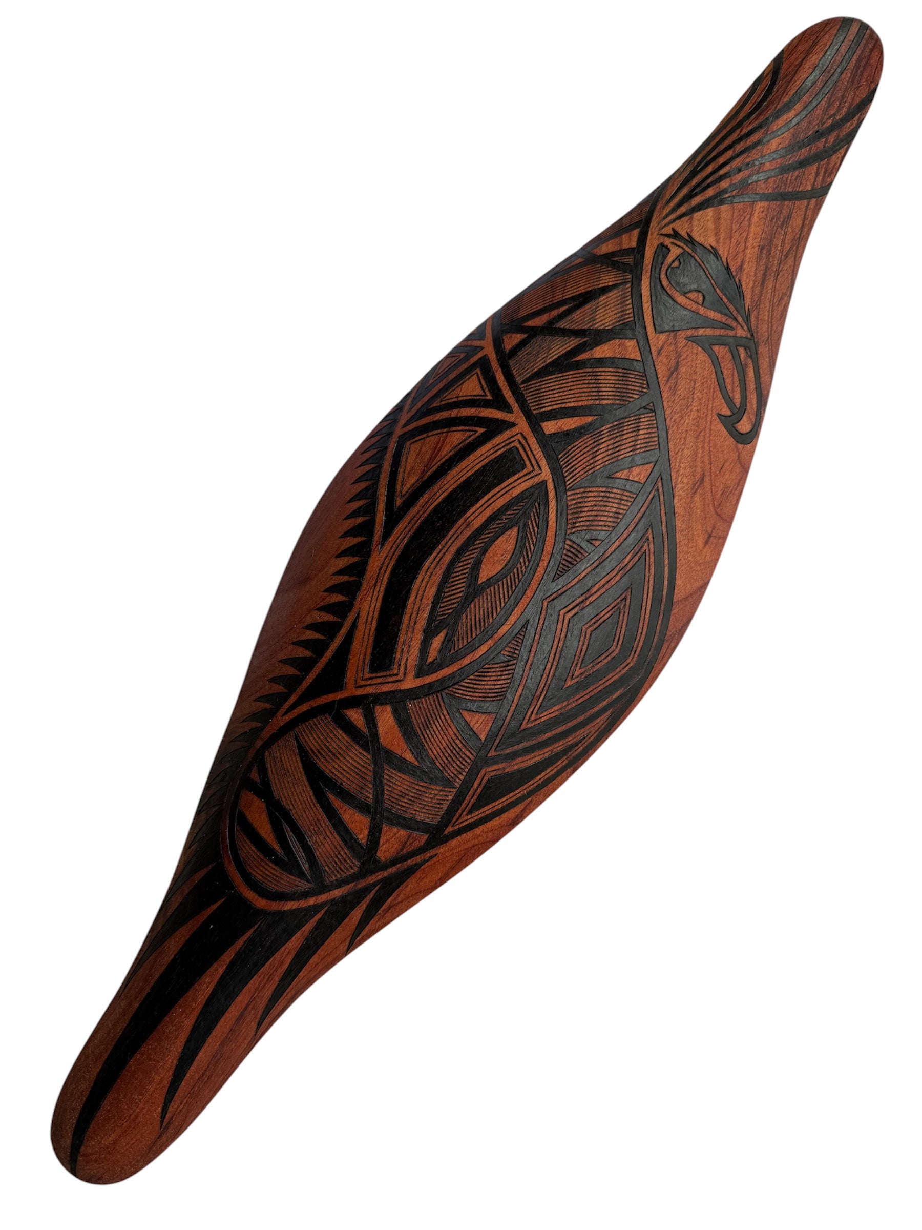 Parrying Shield (Small Wide) - Australian Red Cedar - Bunjil - Mick Harding