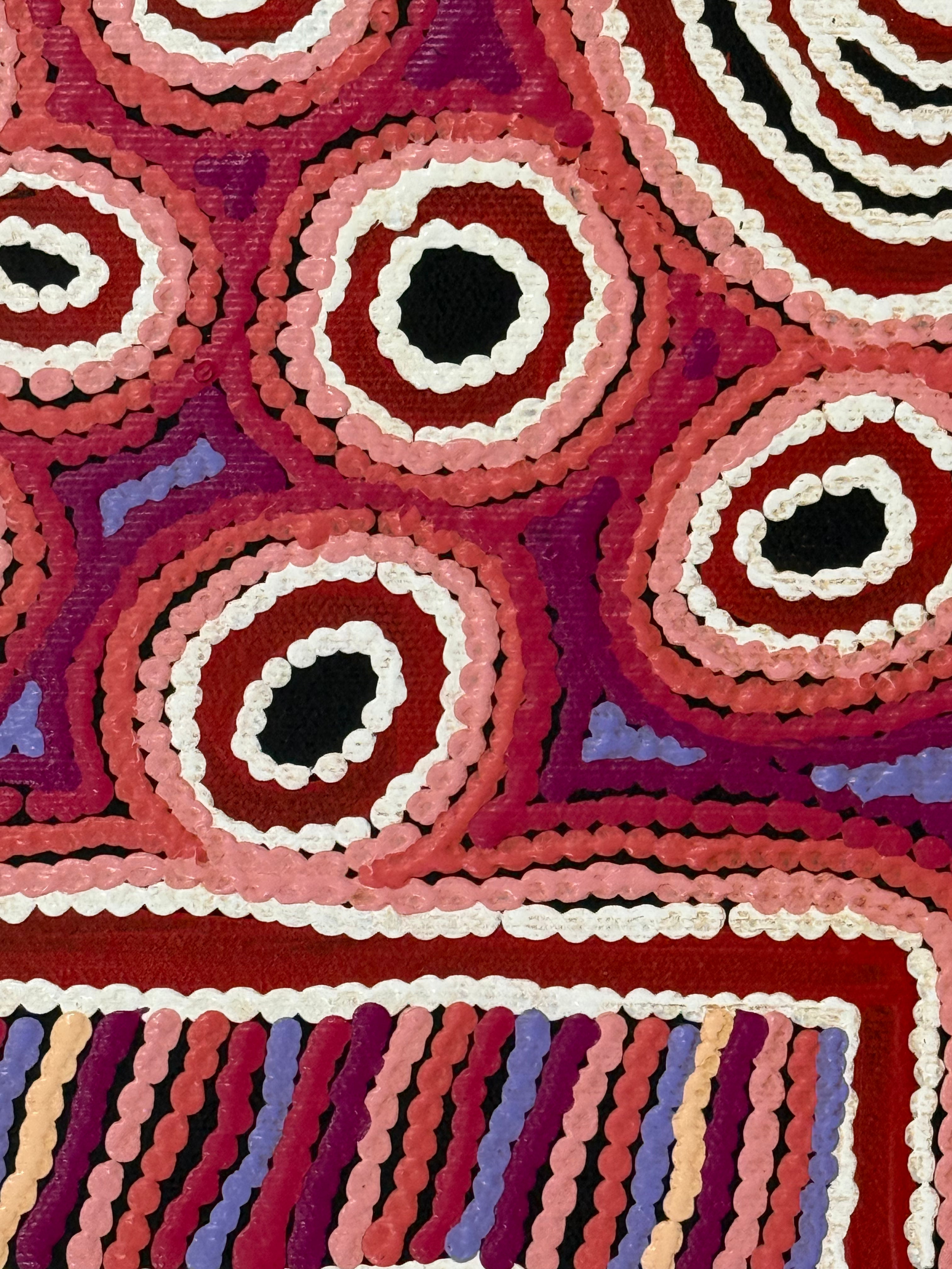 Antonia Napangardi Michaels - Lappi Lappi Jukurrpa (Lappi Lappi Dreaming) - Stretched