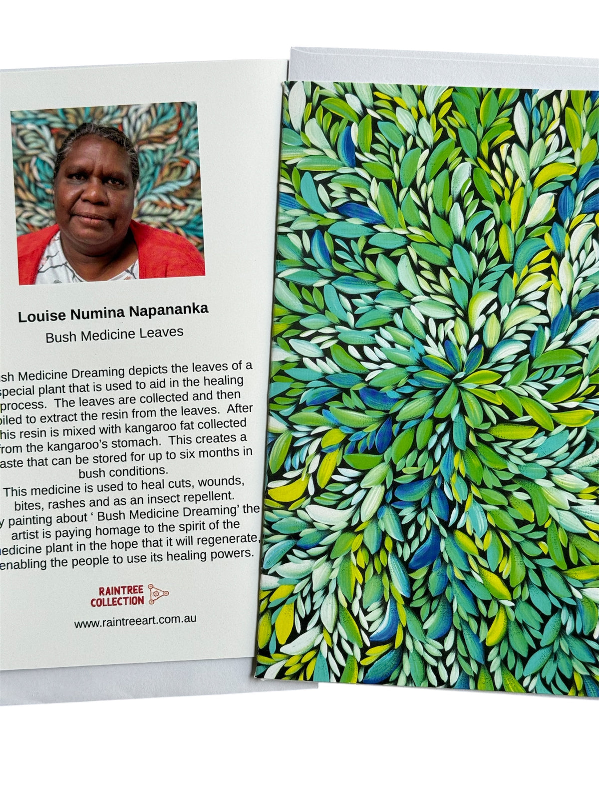 Greeting Card - Louise Numina Napananka - Bush Medicine Leaves (multicoloured)