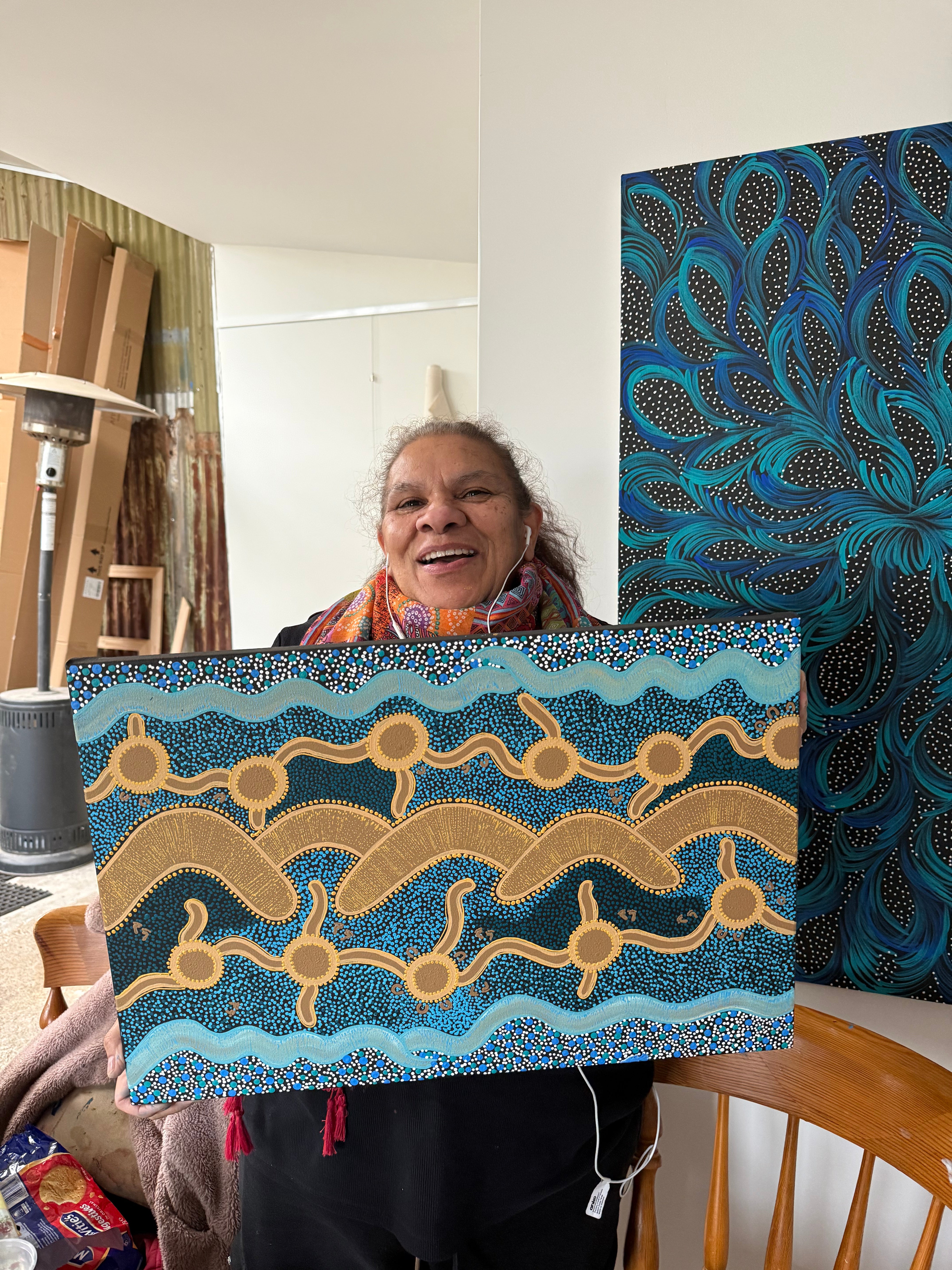 Deidre Burgoyne Rosier - My Travels to my Land and Sea *pre-stretched*
