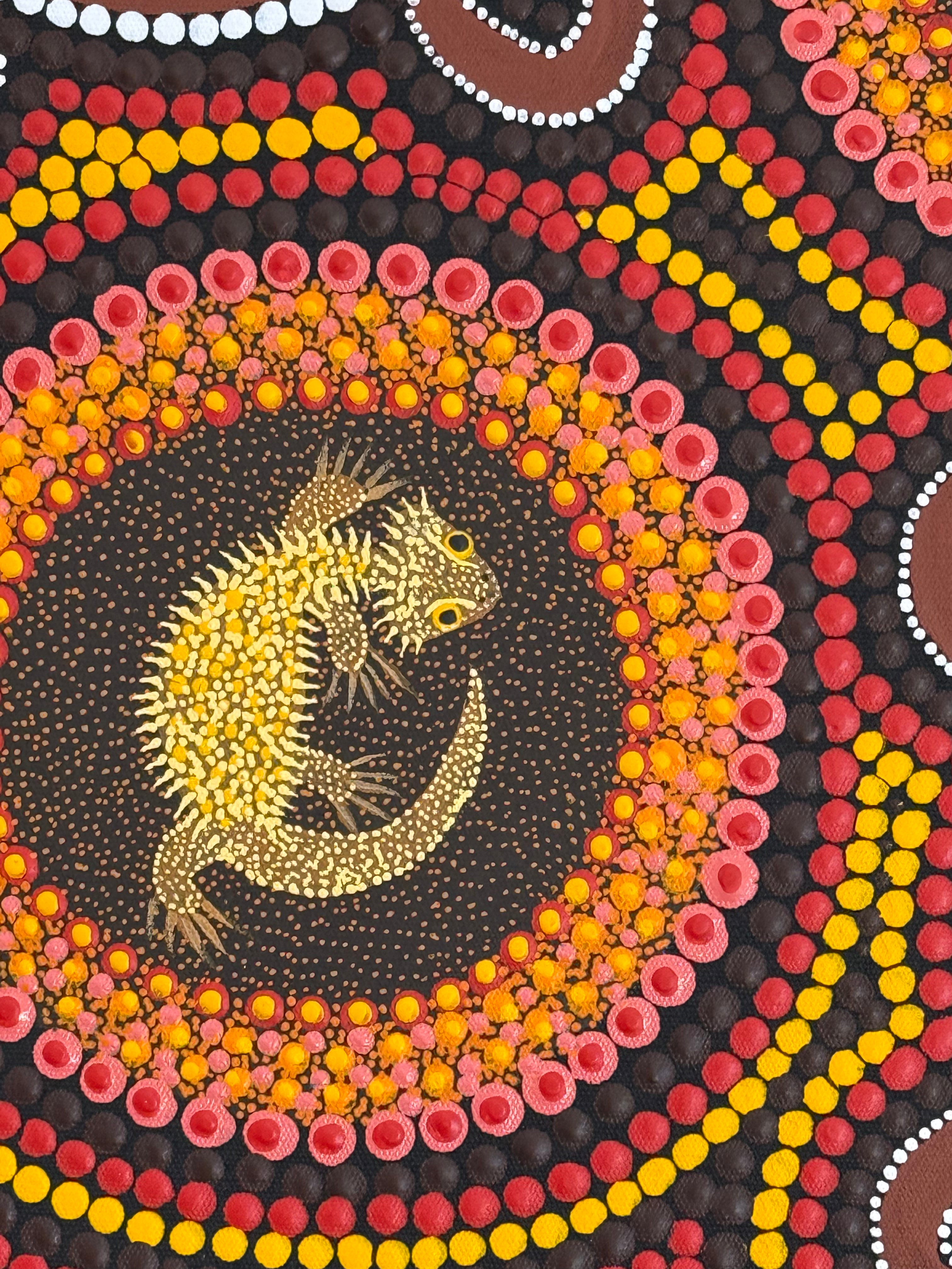 Kathleen Buzzacott - Children Playing with Bearded Dragons .41-11