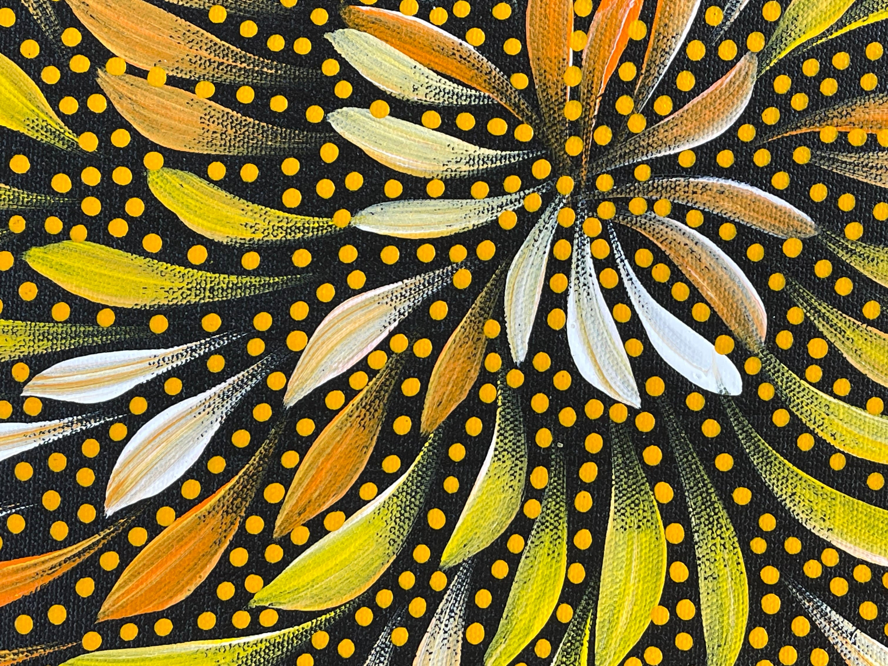 Caroline Numina - Bush Medicine Leaves with Seeds - 44x34cm .25-8