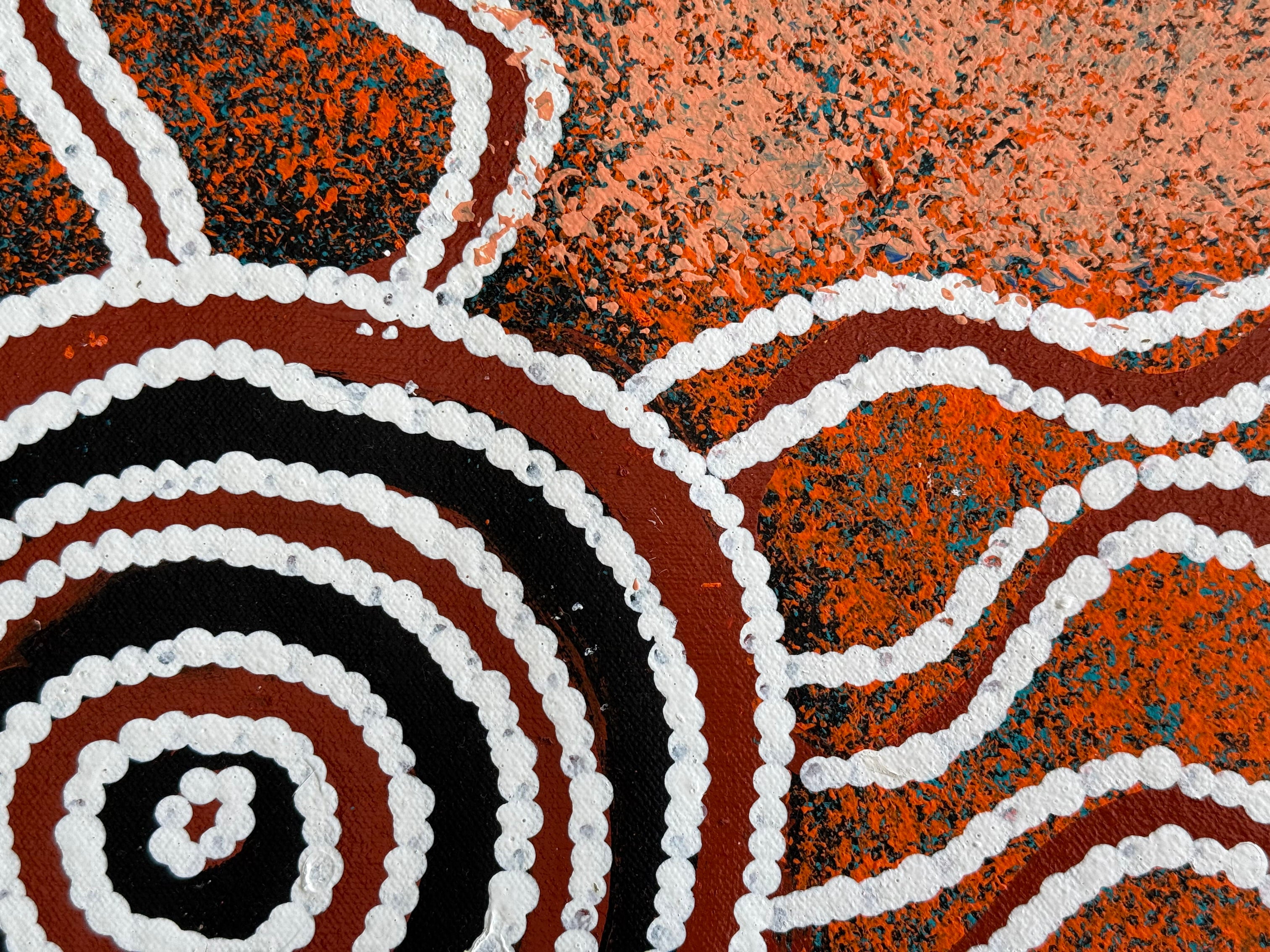 Barbara Pananka - Gathering for Bush Tucker - 61x130cm .15-3