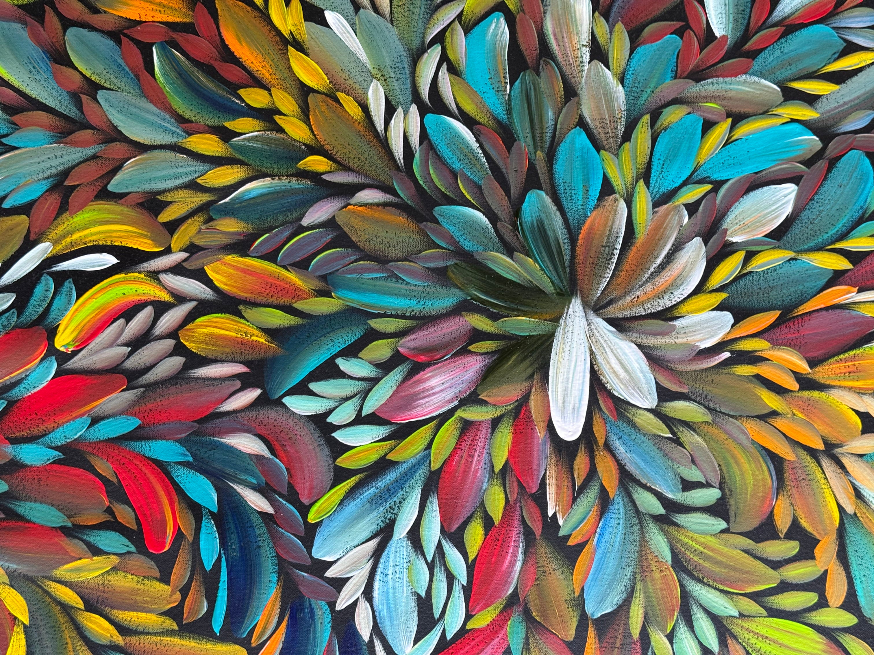 Louise Numina Napananka - Bush Medicine Leaves - 200x98cm .21-6
