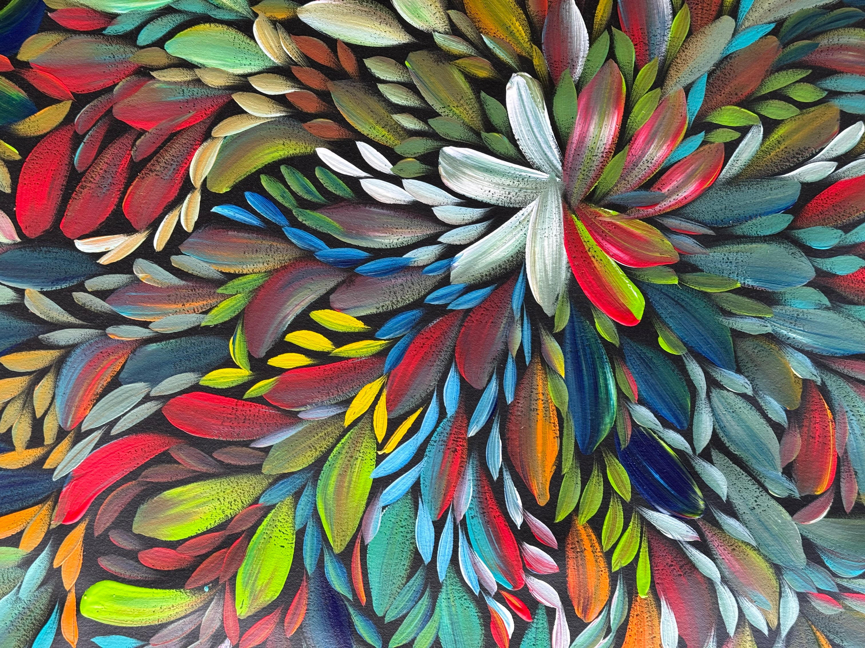 Louise Numina Napananka - Bush Medicine Leaves - 200x98cm .21-6