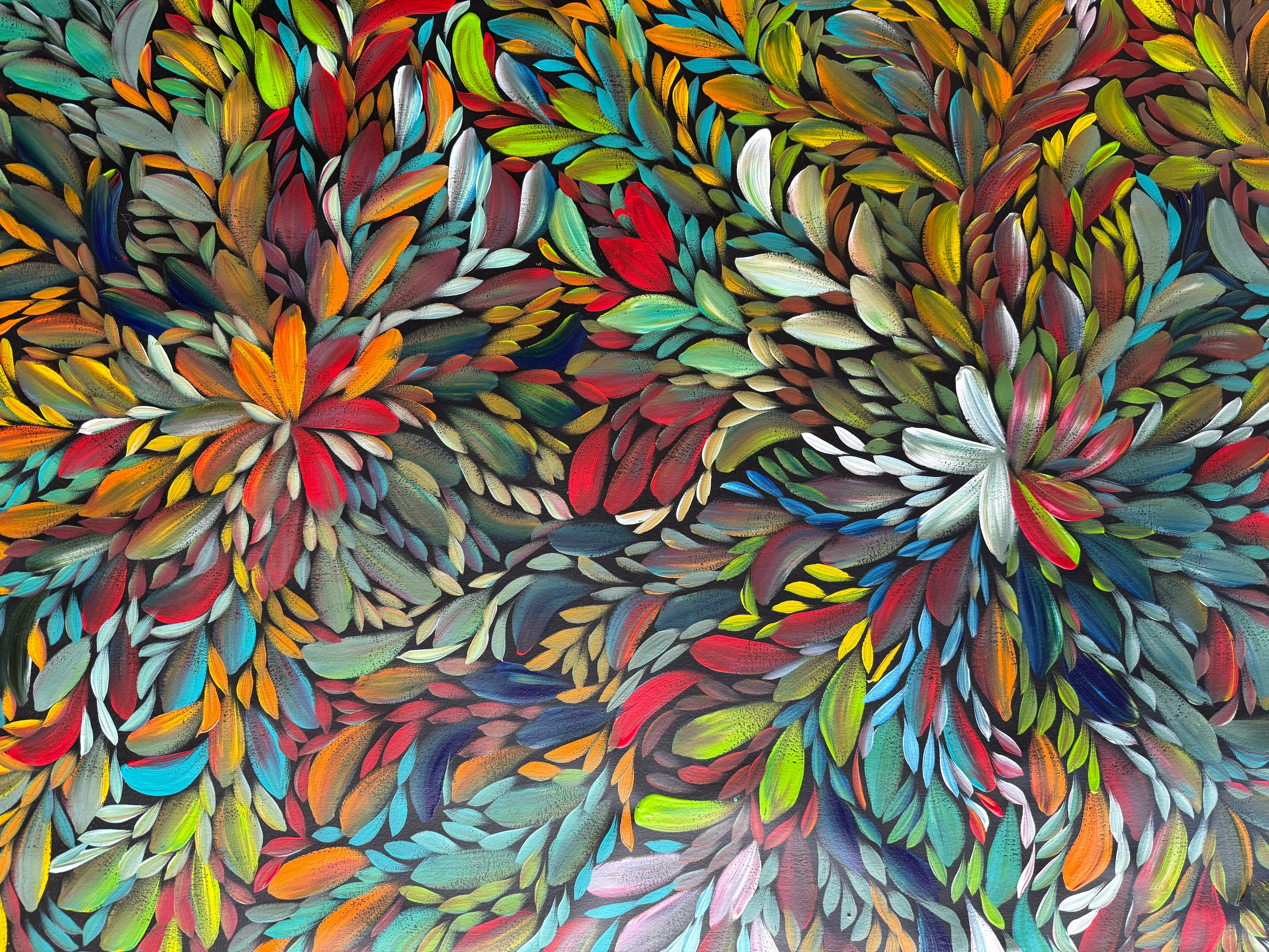 Louise Numina Napananka - Bush Medicine Leaves - 200x98cm .21-6