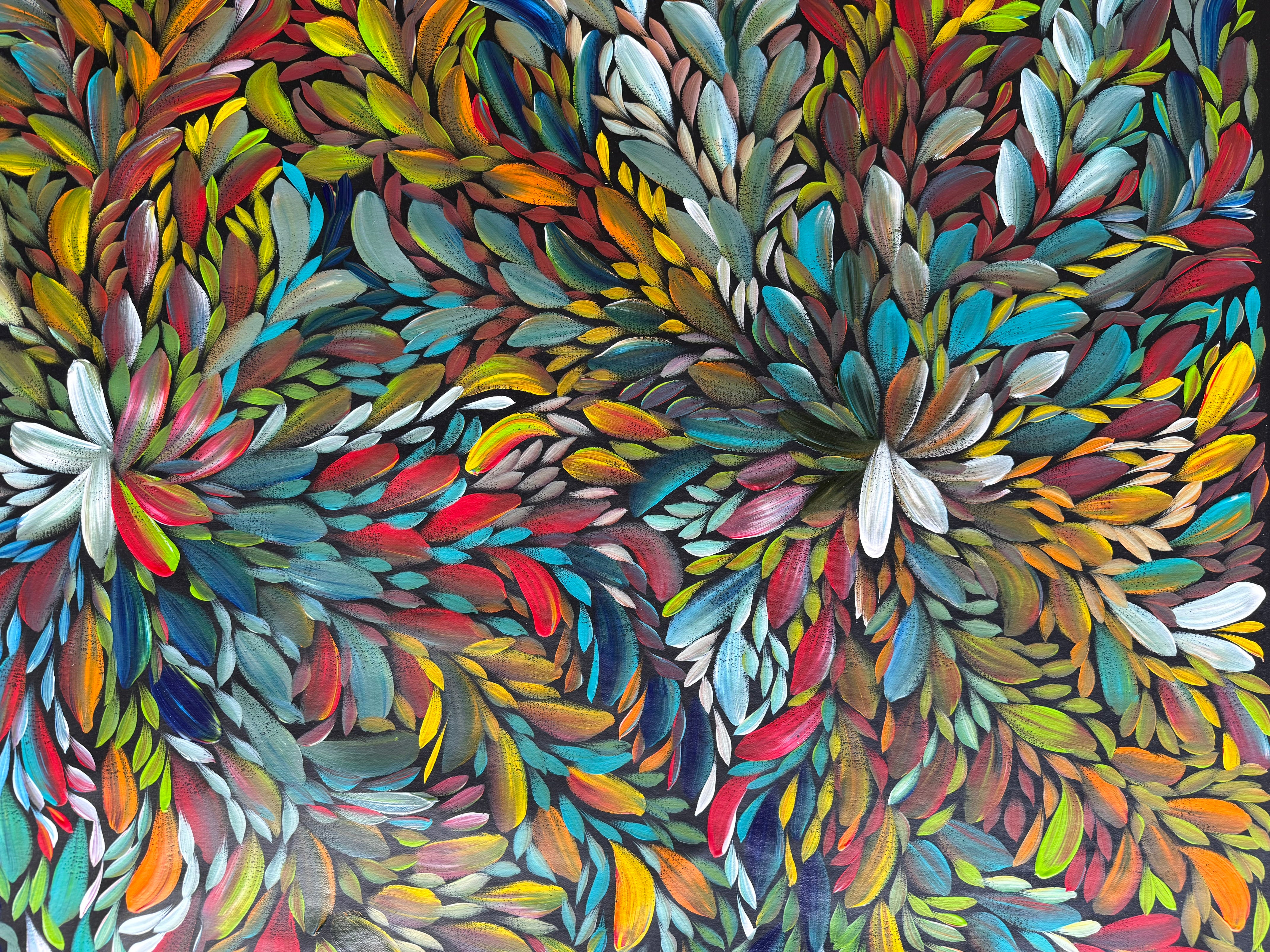 Louise Numina Napananka - Bush Medicine Leaves - 200x98cm .21-6
