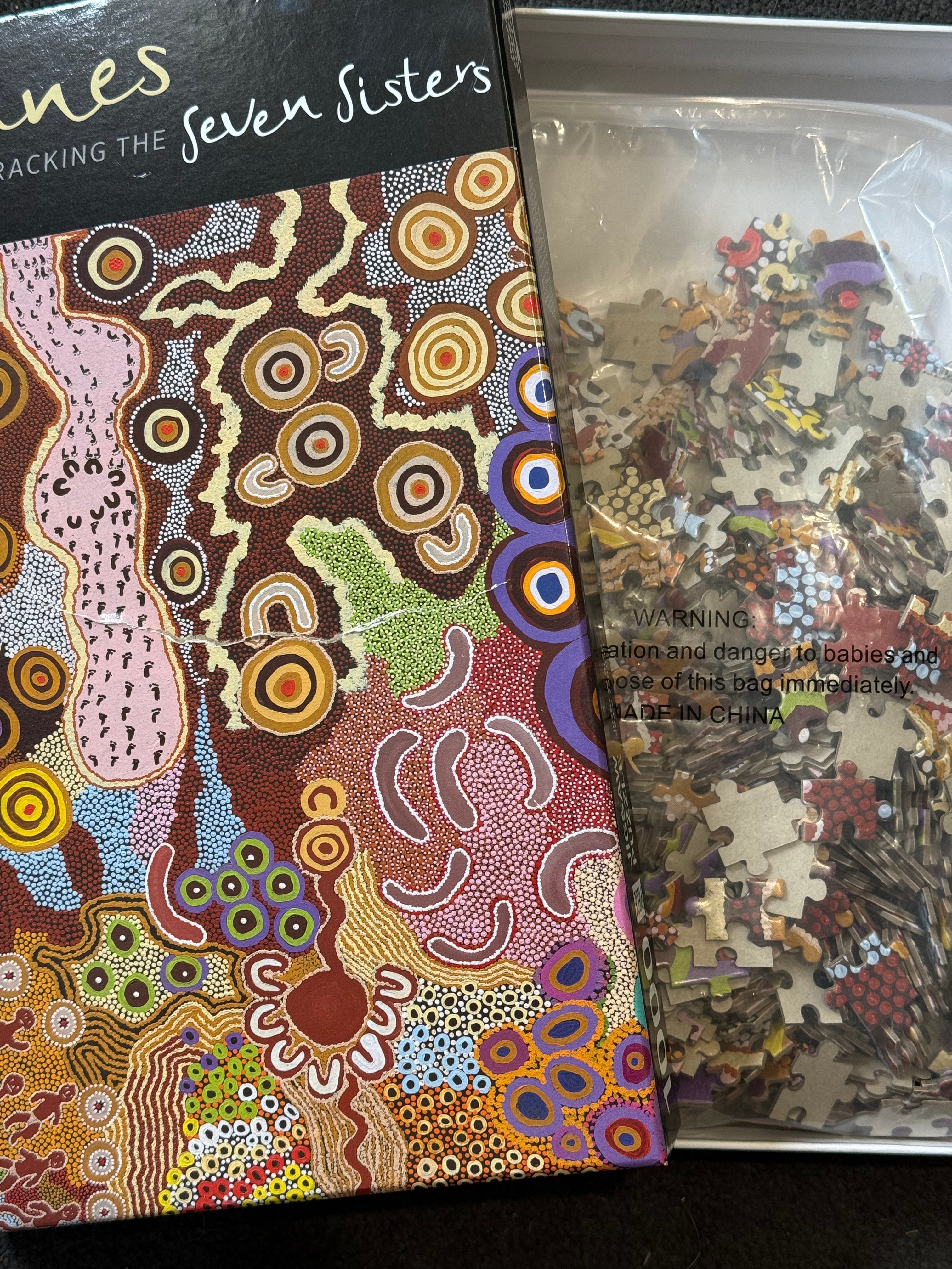 1000 pce Jigsaw Puzzle - Songlines Tracking the Seven Sisters - Kungkarangkalpa