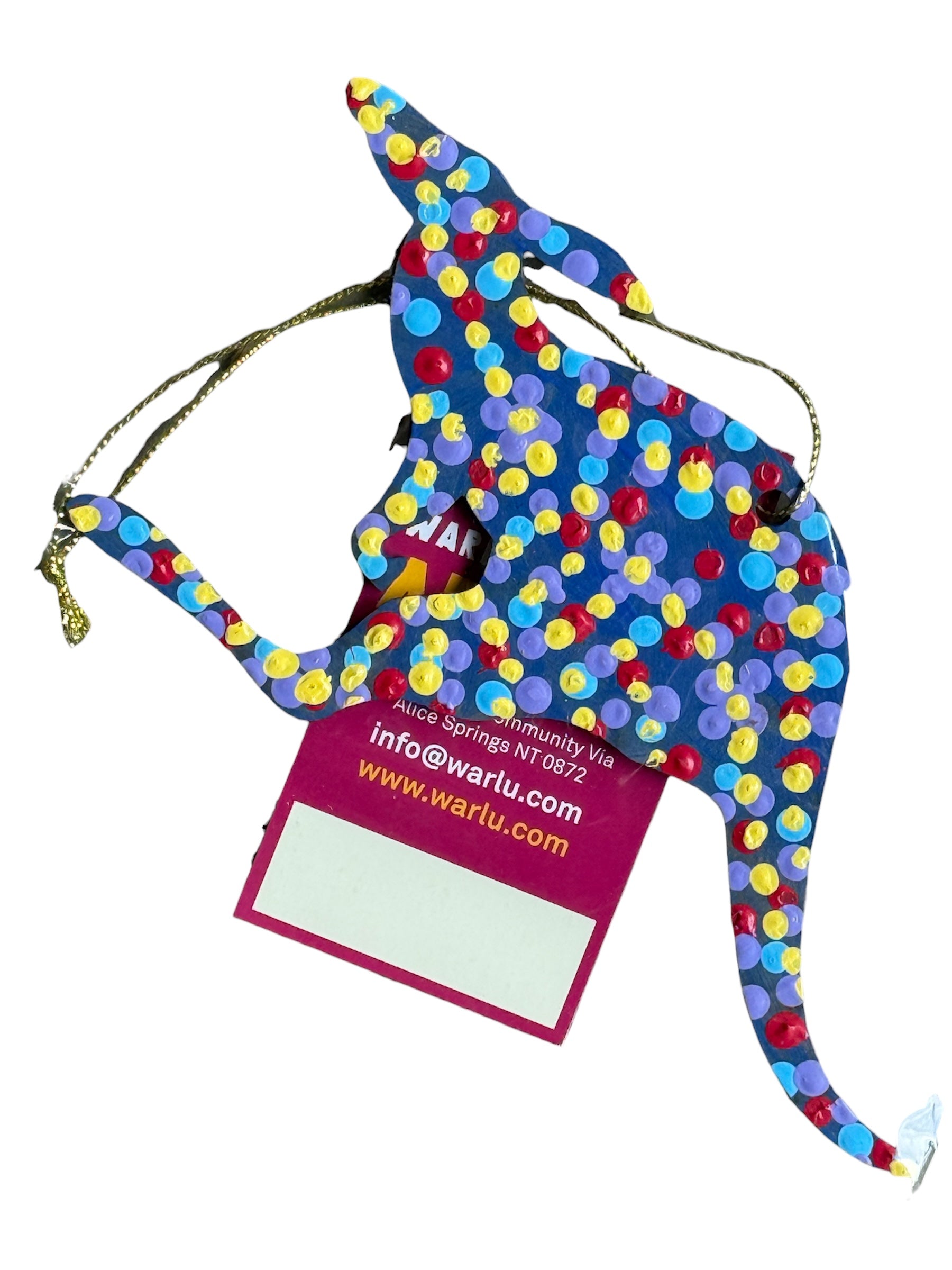 Hand Painted Decoration - Kangaroo .4