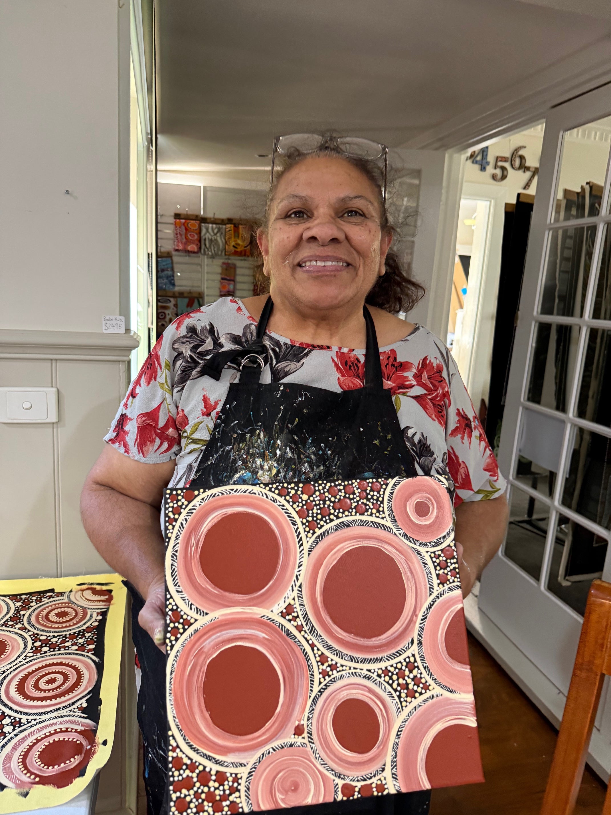 Deidre Burgoyne Rosier - Rockholes .34-17 *Stretched ready to hang*