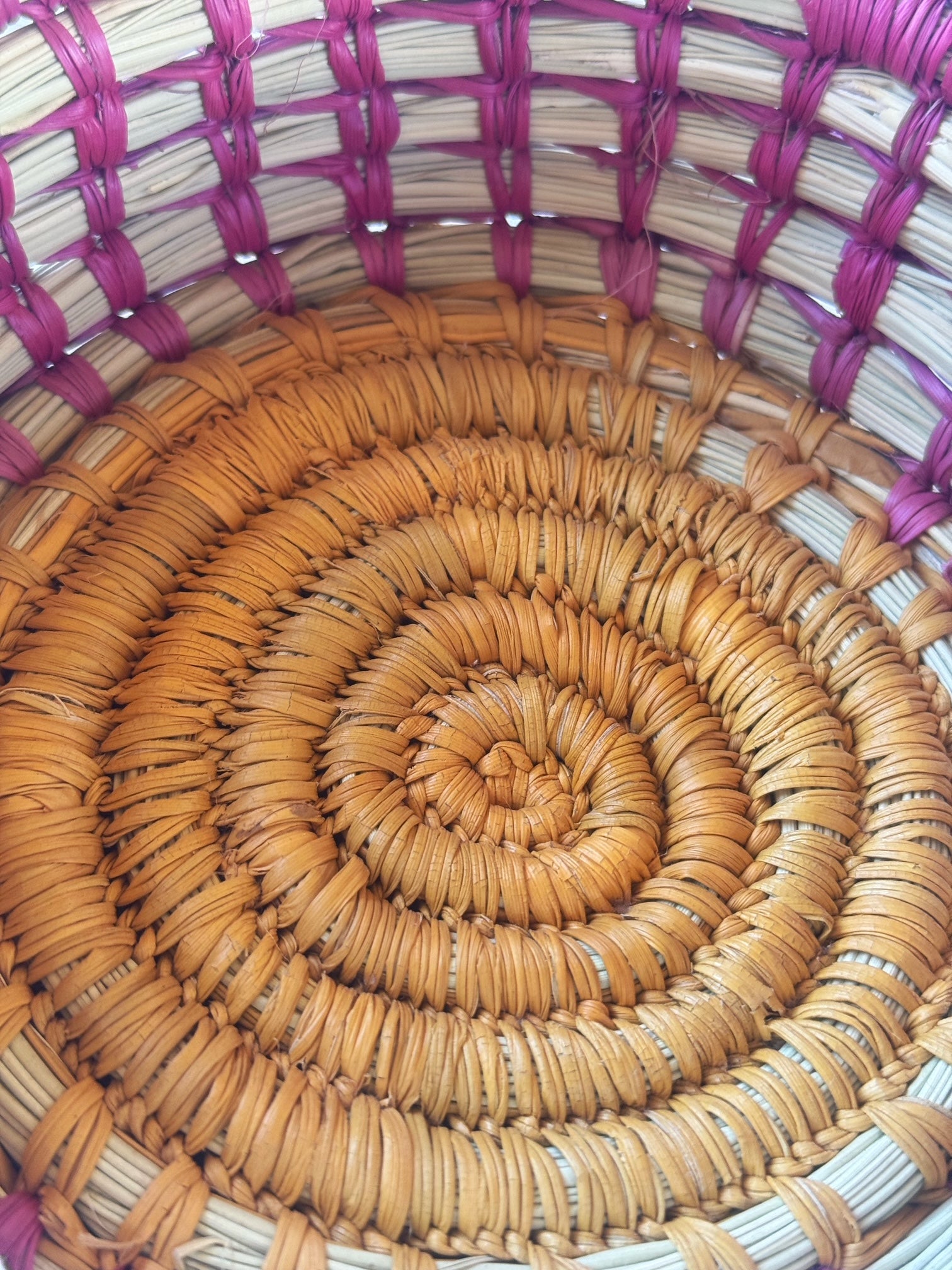 Coiled Pandanus Basket - Doreen Djorlom