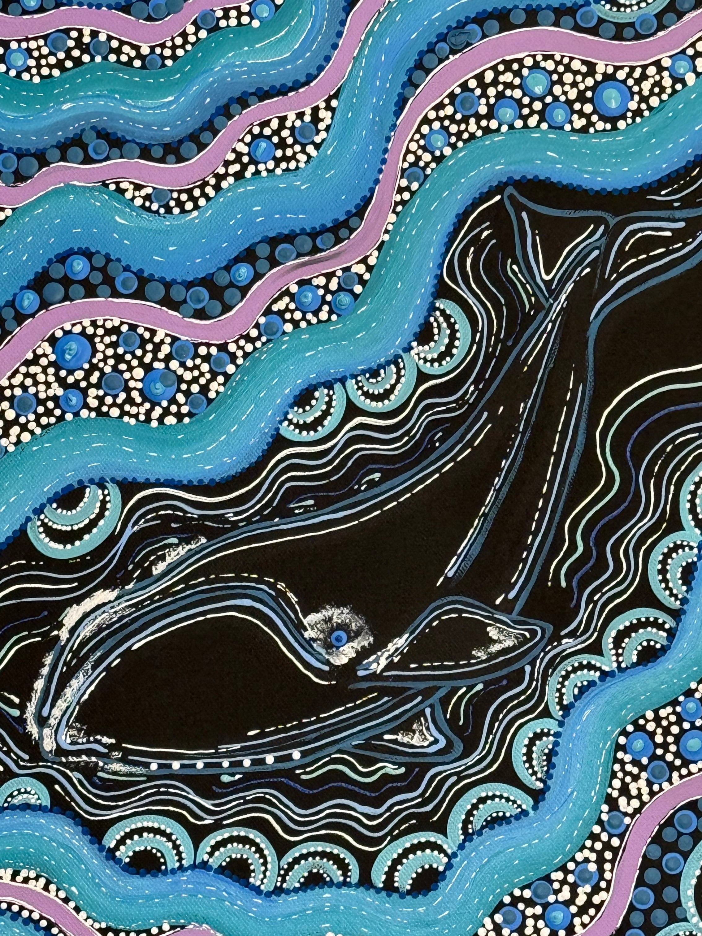 Deidre Burgoyne Rosier - Whale Dreaming .39-10 *pre-stretched*