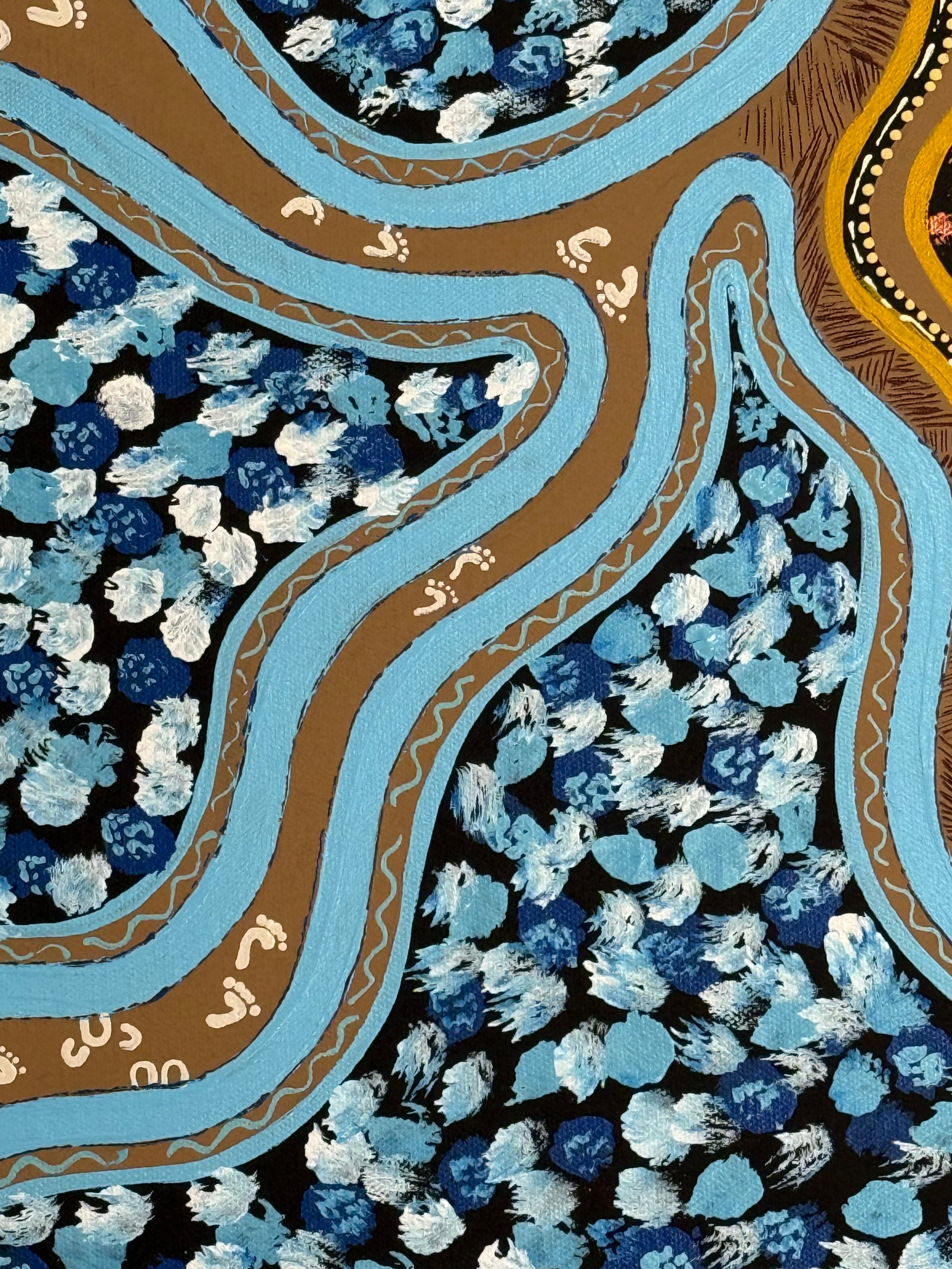 Deidre Burgoyne Rosier - Gathering by the Seas, Travelling Tracks .39-11 *pre-stretched*