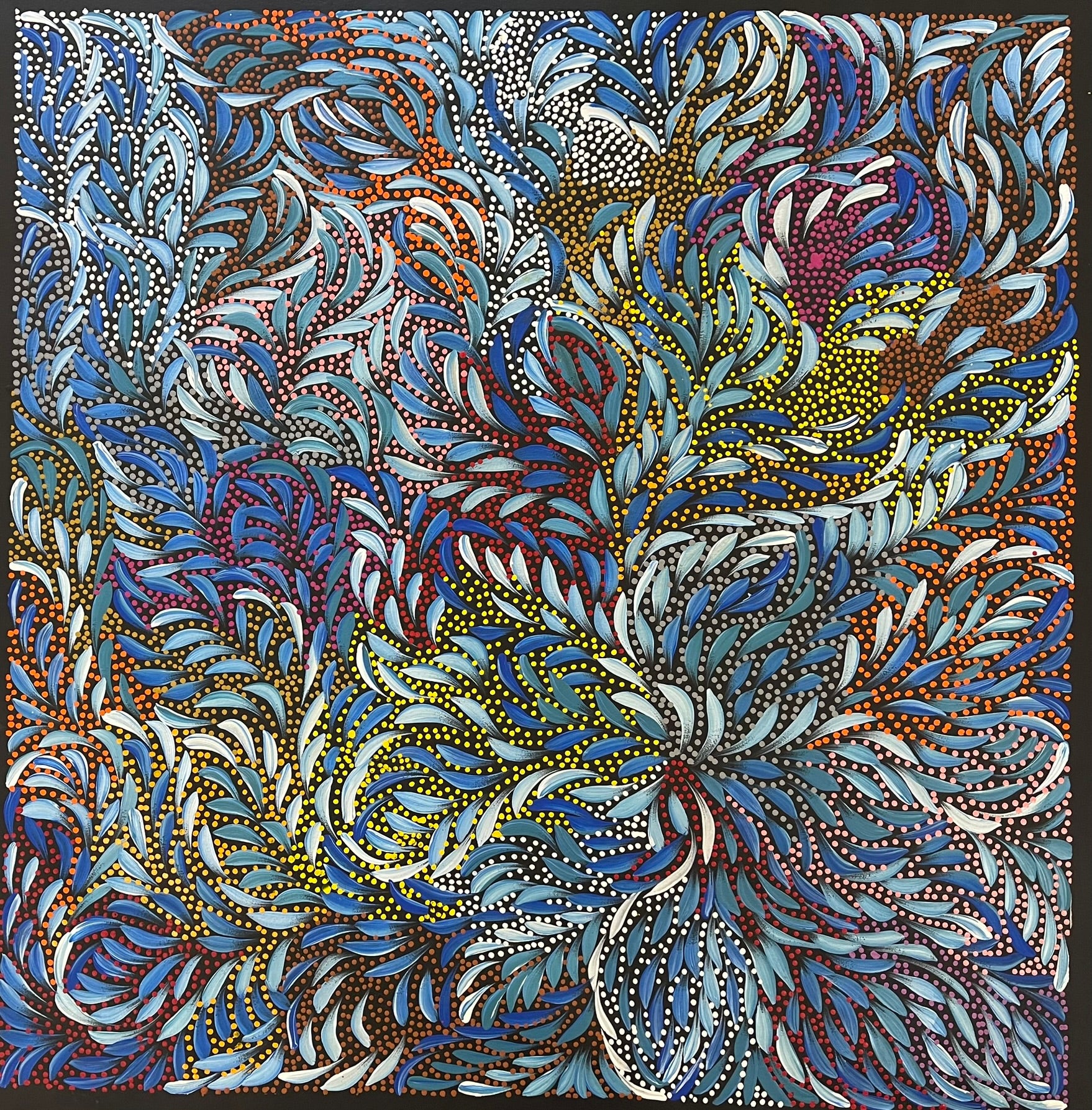 Caroline Numina - Bush Seeded Leaves - 98x94cm .51-13