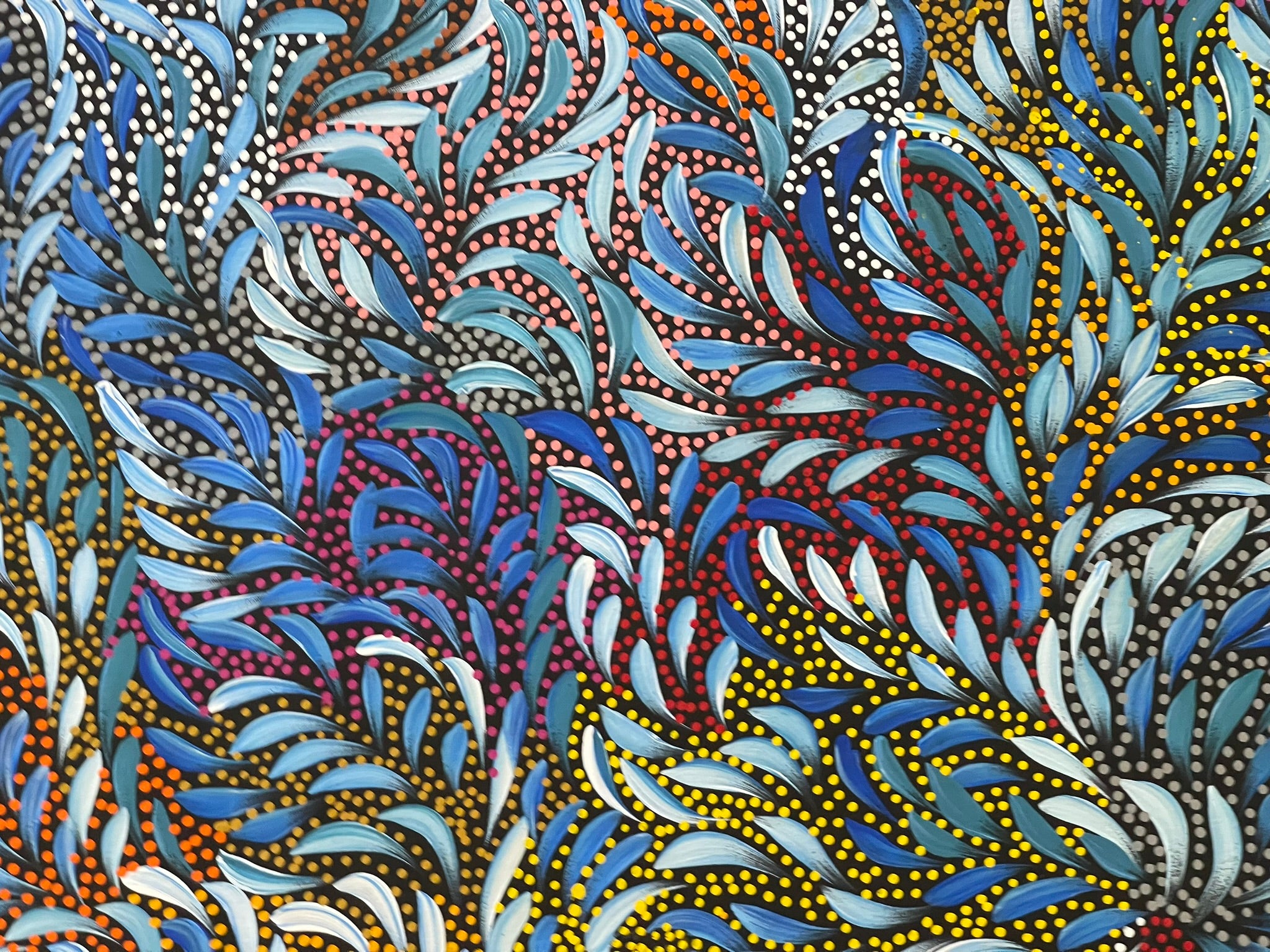 Caroline Numina - Bush Seeded Leaves - 98x94cm .51-13