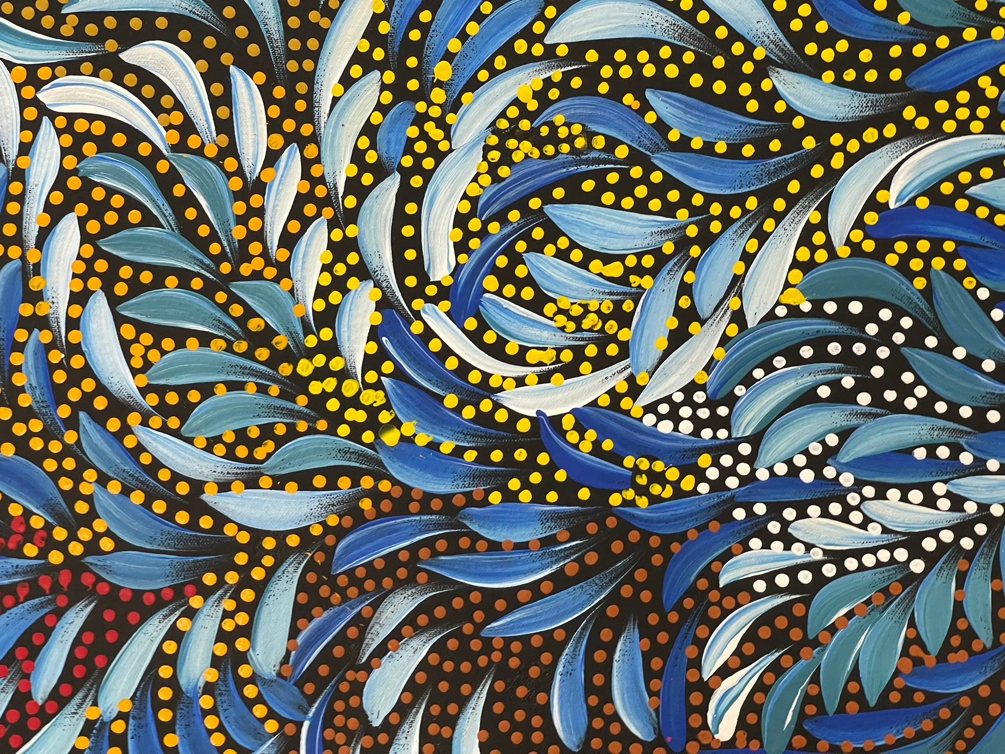 Caroline Numina - Bush Seeded Leaves - 98x94cm .51-13
