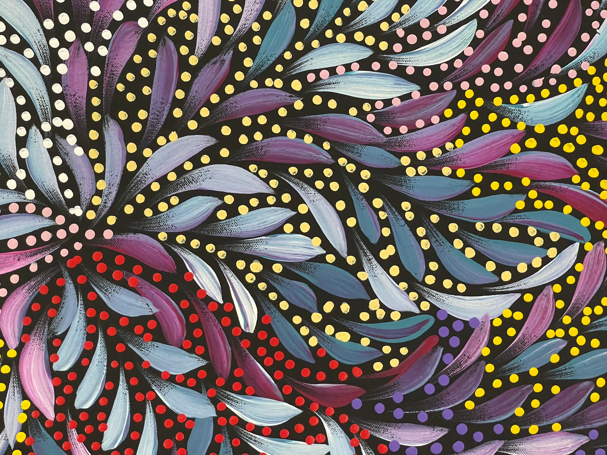 Caroline Numina - Bush Medicine Leaves with Seeds - 97x89cm .51-11