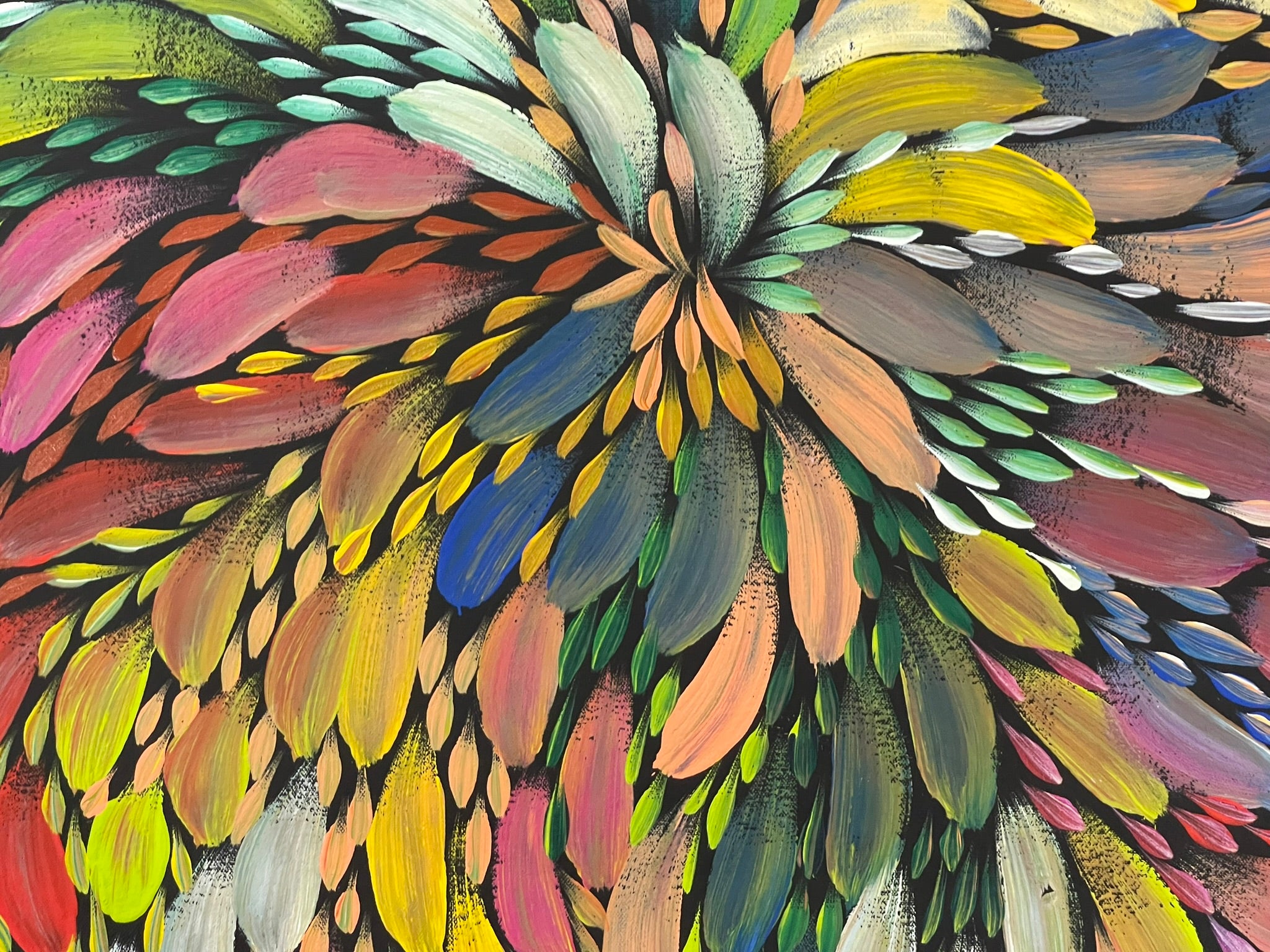 Caroline Numina - Seeded Bush Leaves - 72x97cm .51-8
