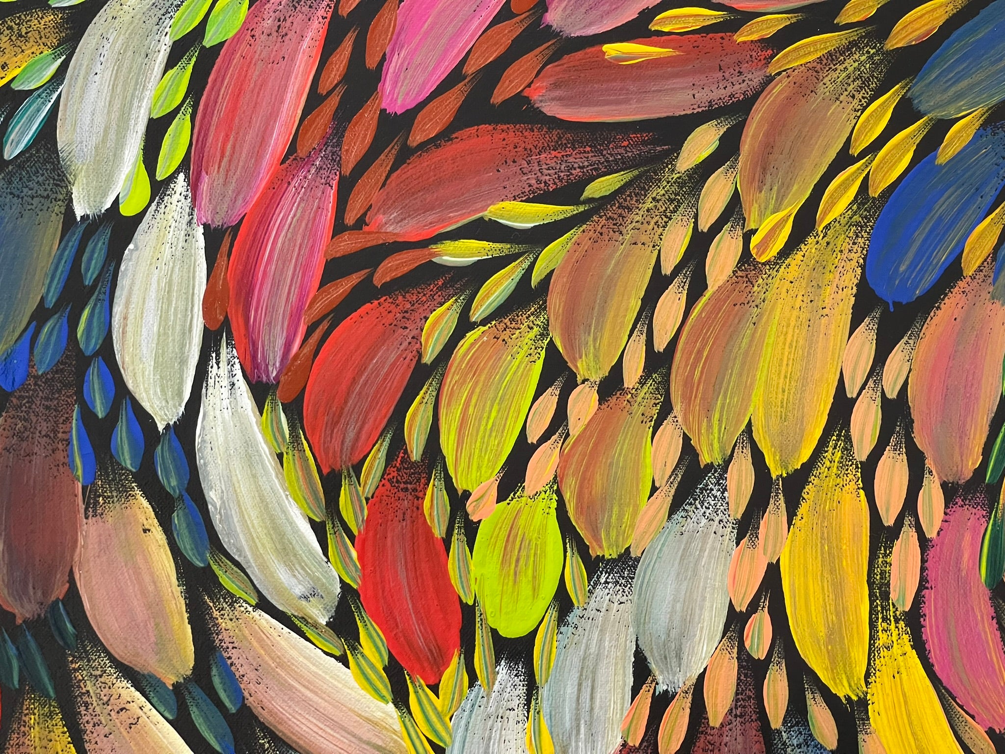Caroline Numina - Seeded Bush Leaves - 72x97cm .51-8