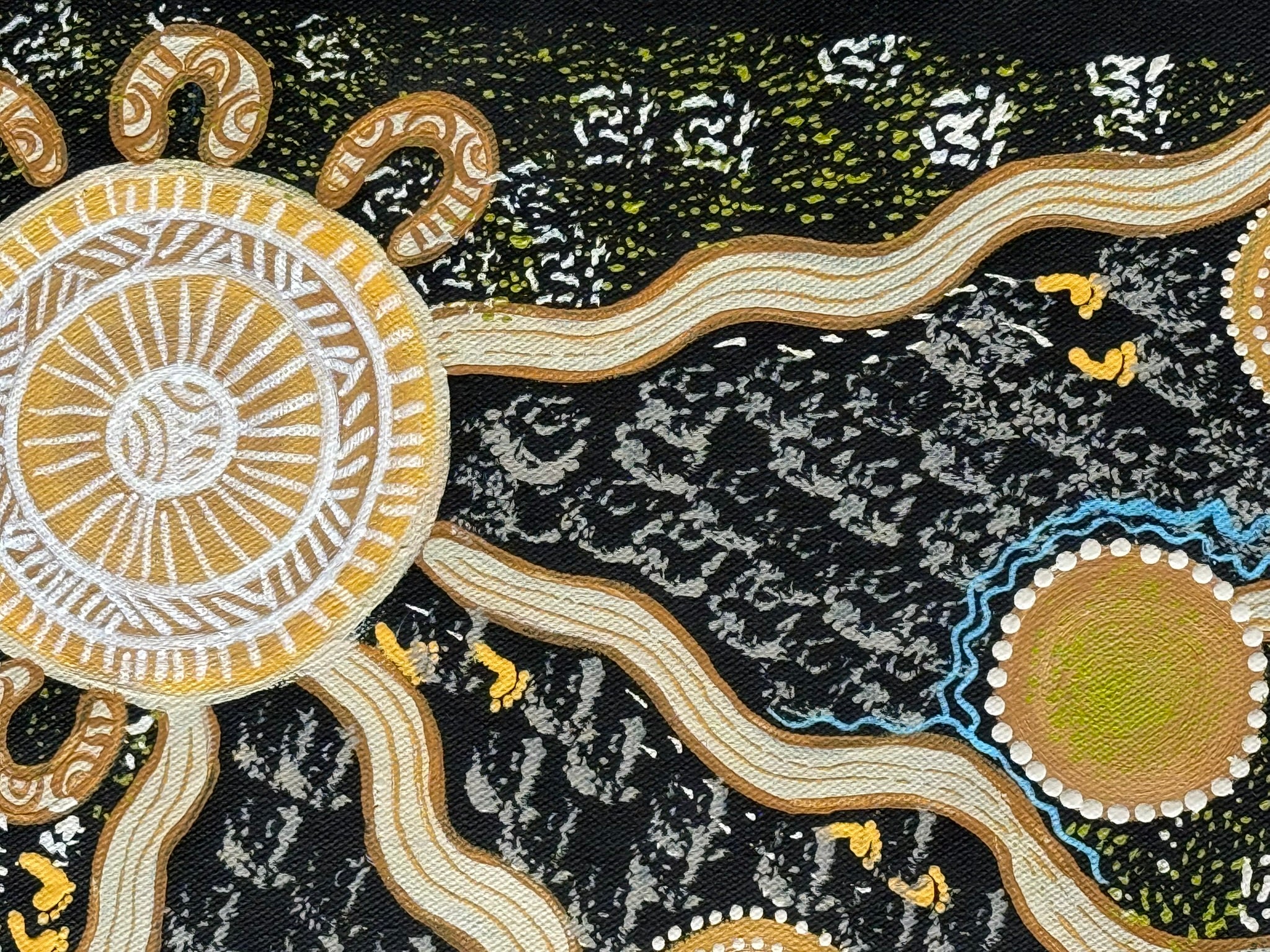 Deidre Burgoyne Rosier - Gathering on Land Travel Tracks .39-3
