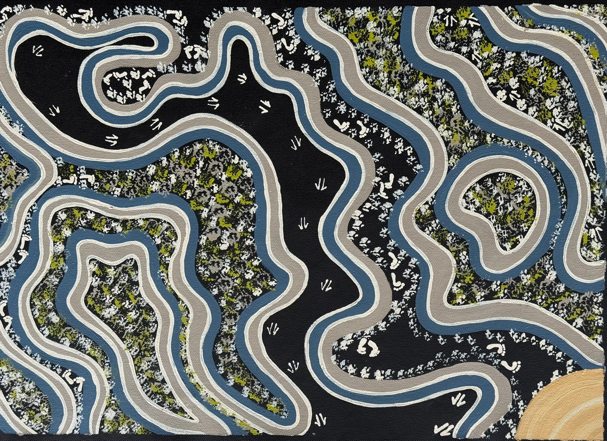 Deidre Burgoyne Rosier - Country Tracks of Man and Kangaroos .39-2