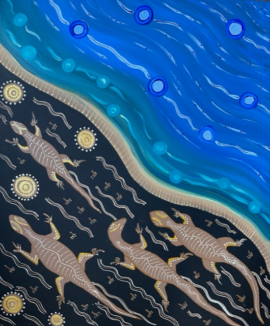 Deidre Burgoyne Rosier - Lizard Dreaming .62-20