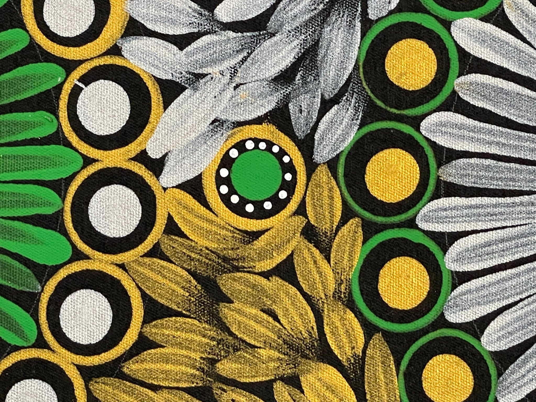 Maryanne Gibson - Bush Medicine, Bush Seeds, Wild Bush Flowers - 89x44cm .56-28