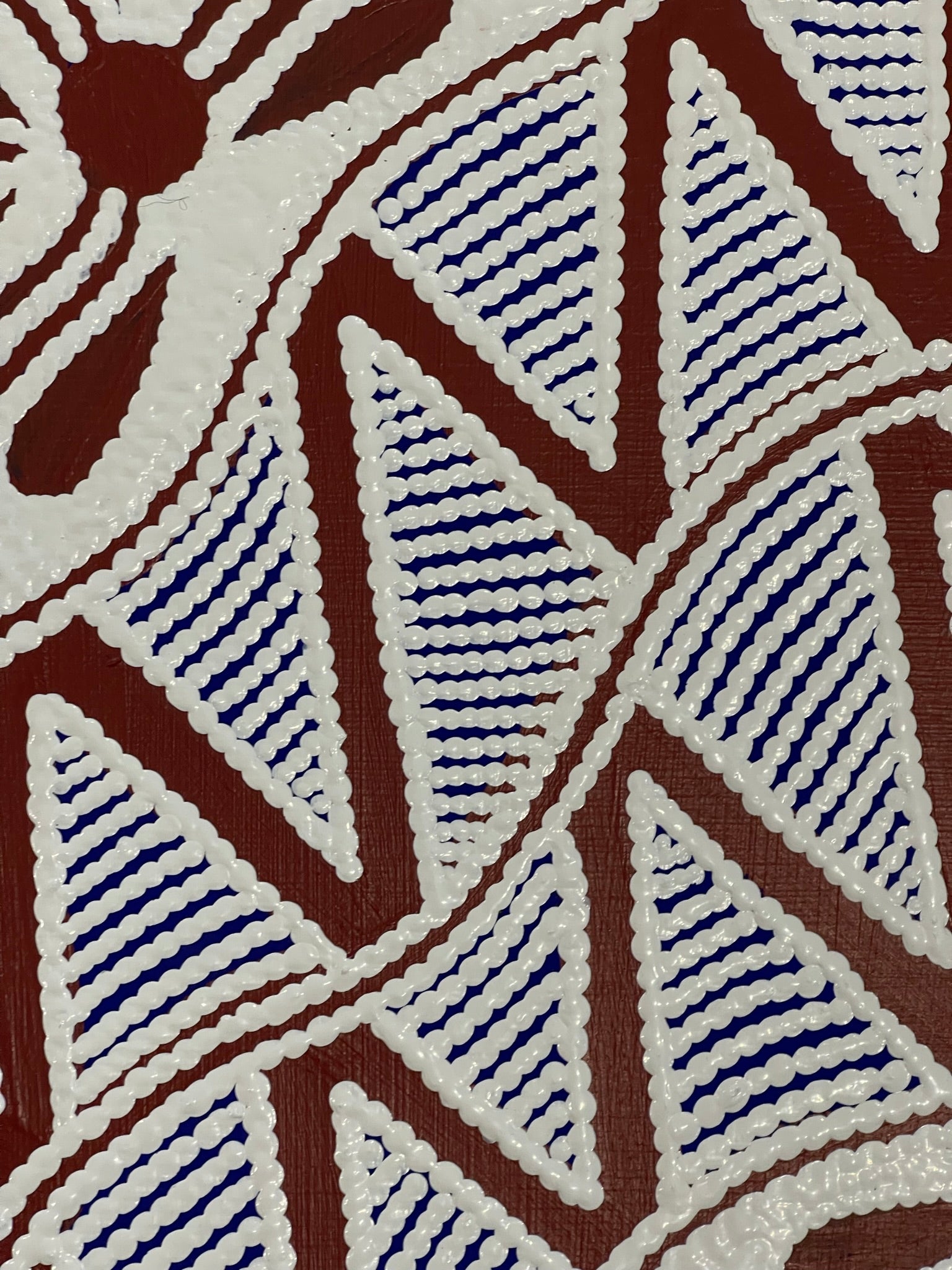 Ursula Napangardi Hudson - Pikilyi Jukurrpa (Vaughan Springs Dreaming) - 30x30cm Stretched