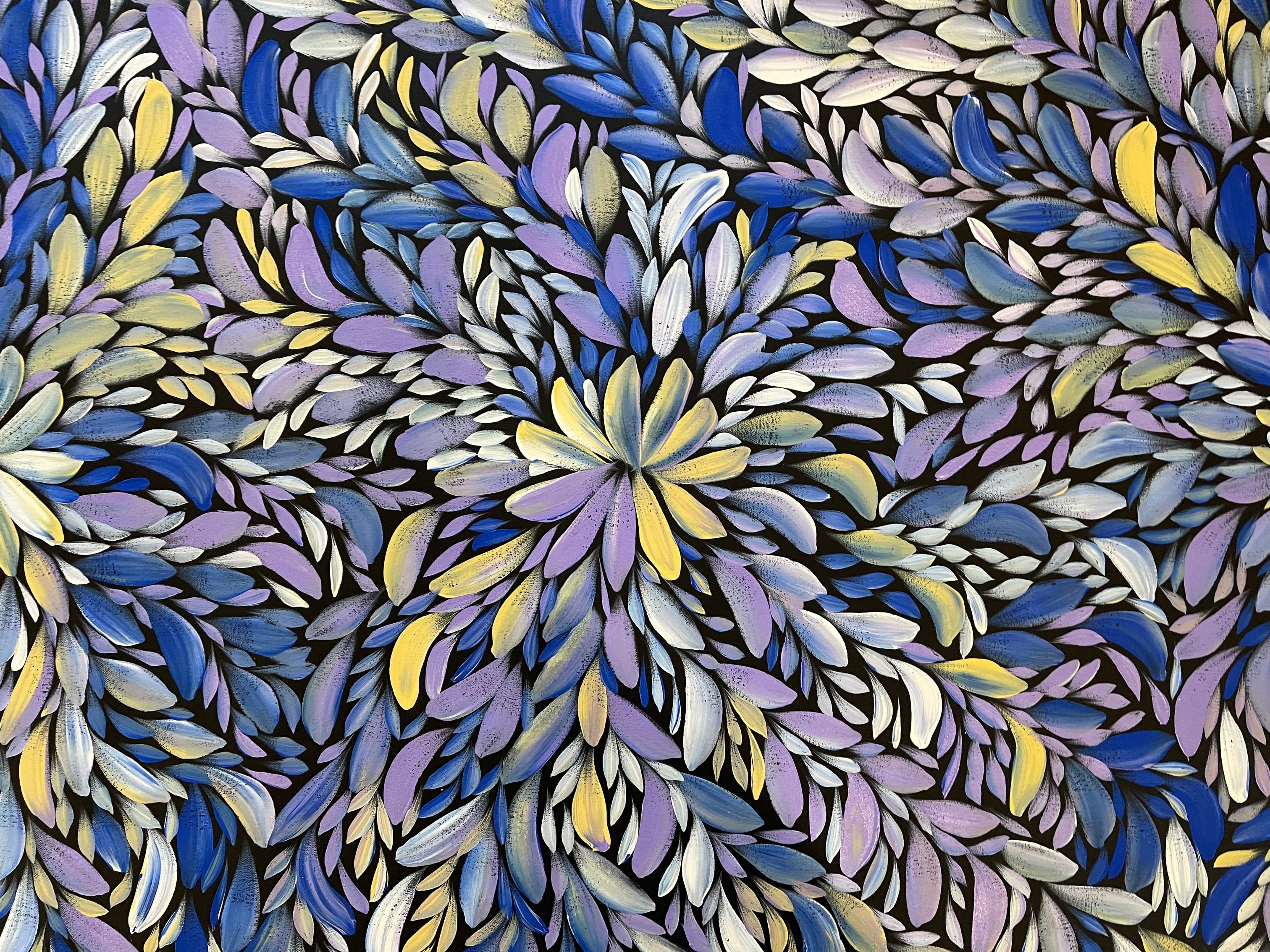 Louise Numina Napananka - Bush Medicine Leaves - 202x118cm .13-1