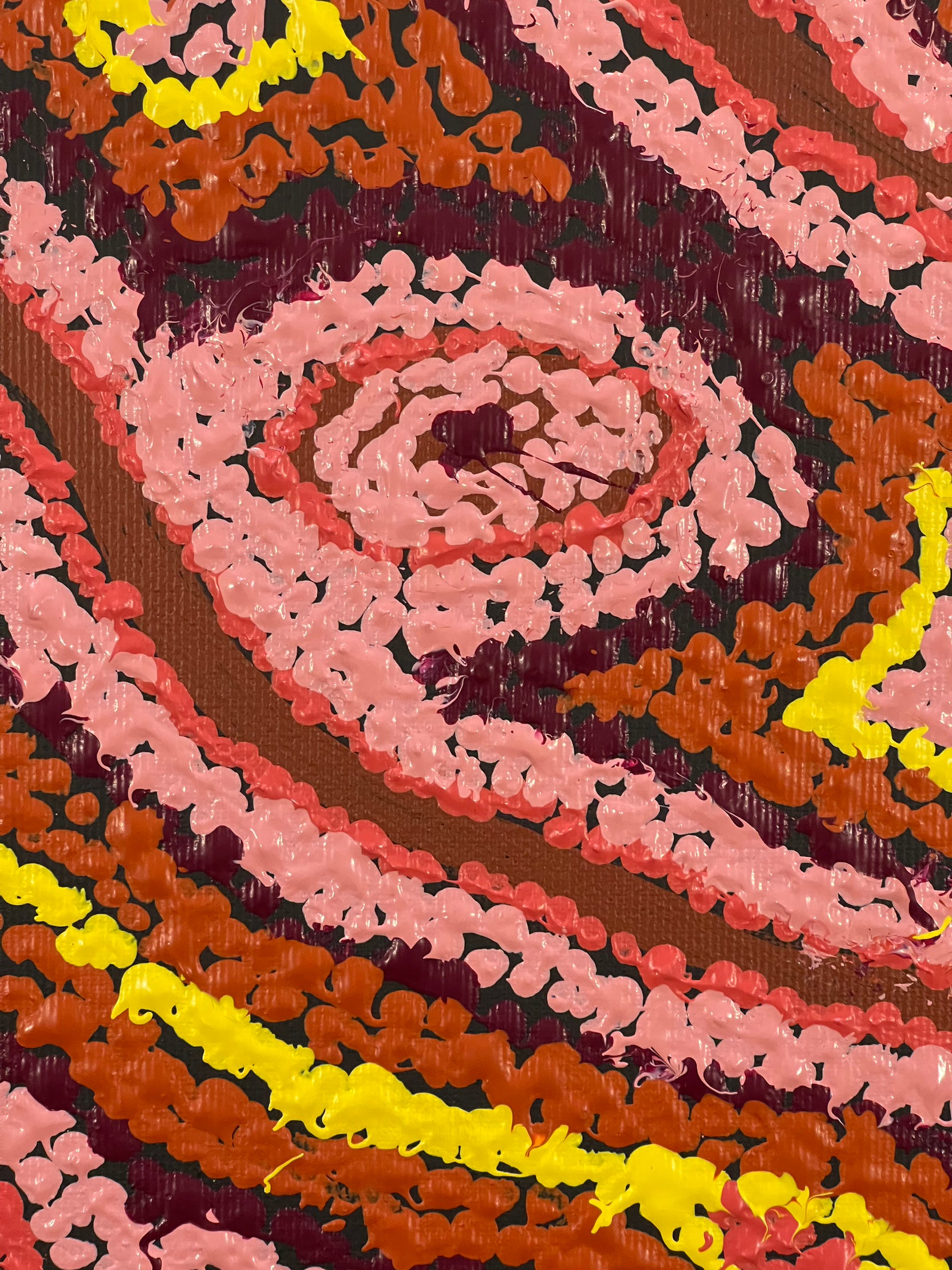 Magda Nakamarra Curtis - Lappi Lappi Jukurrpa (Lappi Lappi Dreaming) -  *Stretched ready to hang*