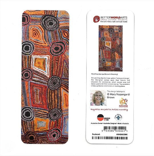 Paper Bookmark - Mary Napangardi Brown