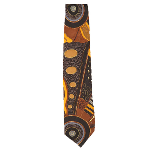 Men's Tie - Norman Cox - Kangaroo Story (Brown)