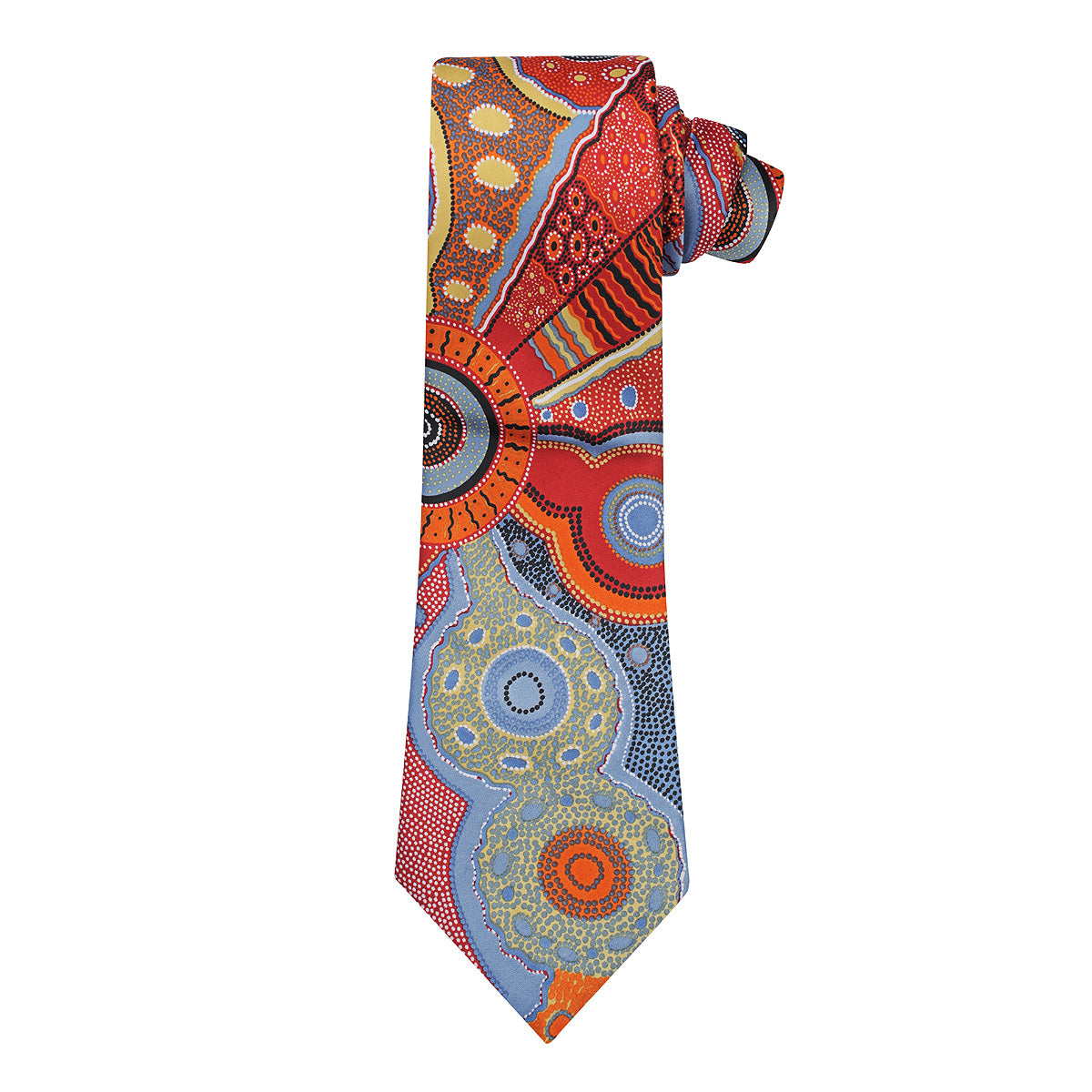 Men's Tie - Norman Cox - Kangaroo Story (Orange)