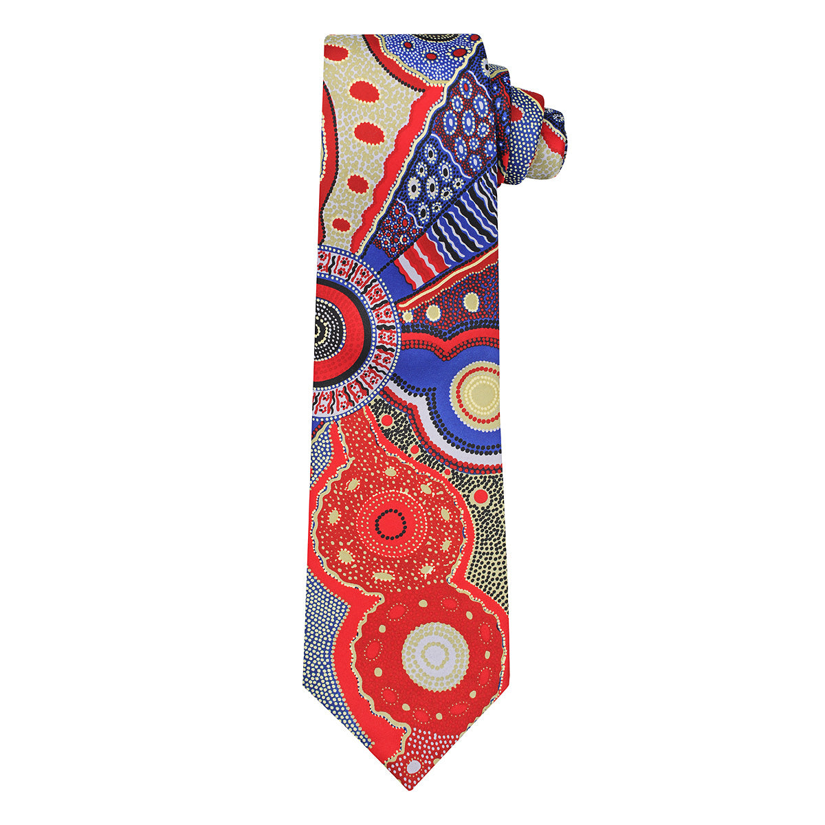 Men's Tie - Norman Cox - Kangaroo Story (Red/Blue)