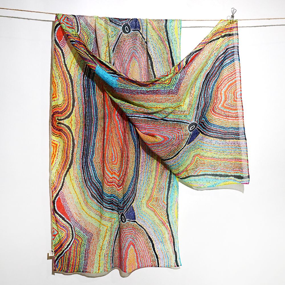 Organic Cotton Summer Scarf - Liddy Napanangka Walker