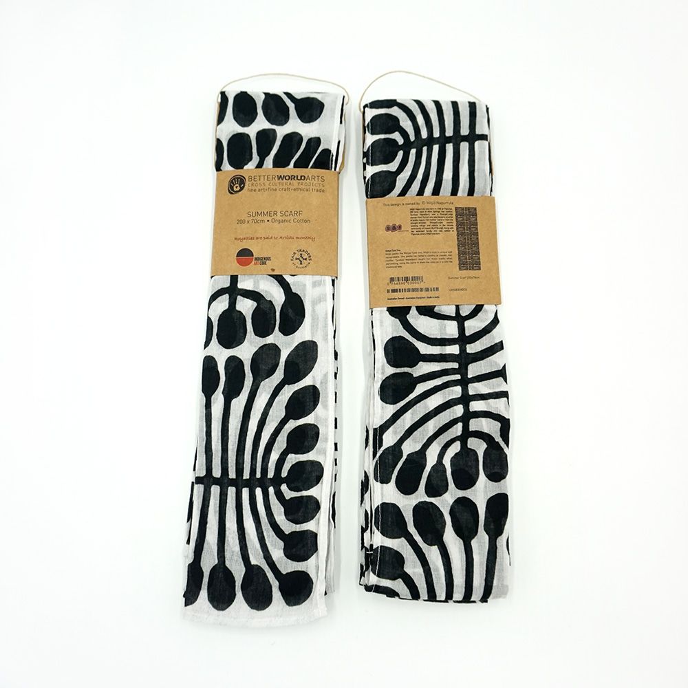 Organic Cotton Summer Scarf - Mitjili Napurrula