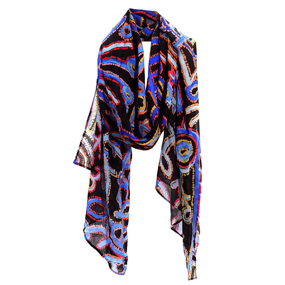 Organic Cotton Summer Scarf - Theo (Faye) Nangala Hudson