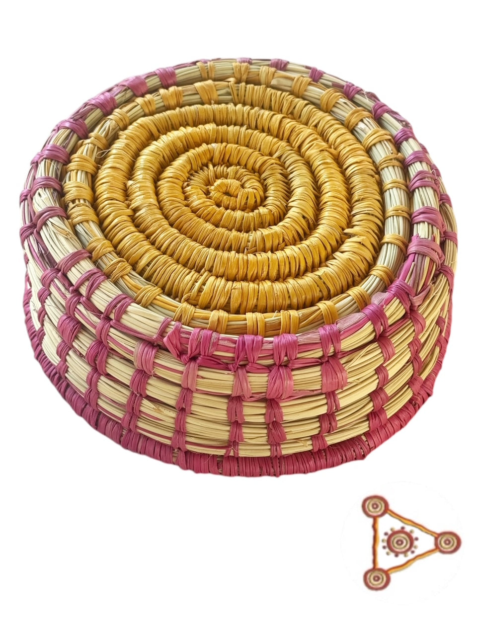 Coiled Pandanus Basket - Doreen Djorlom