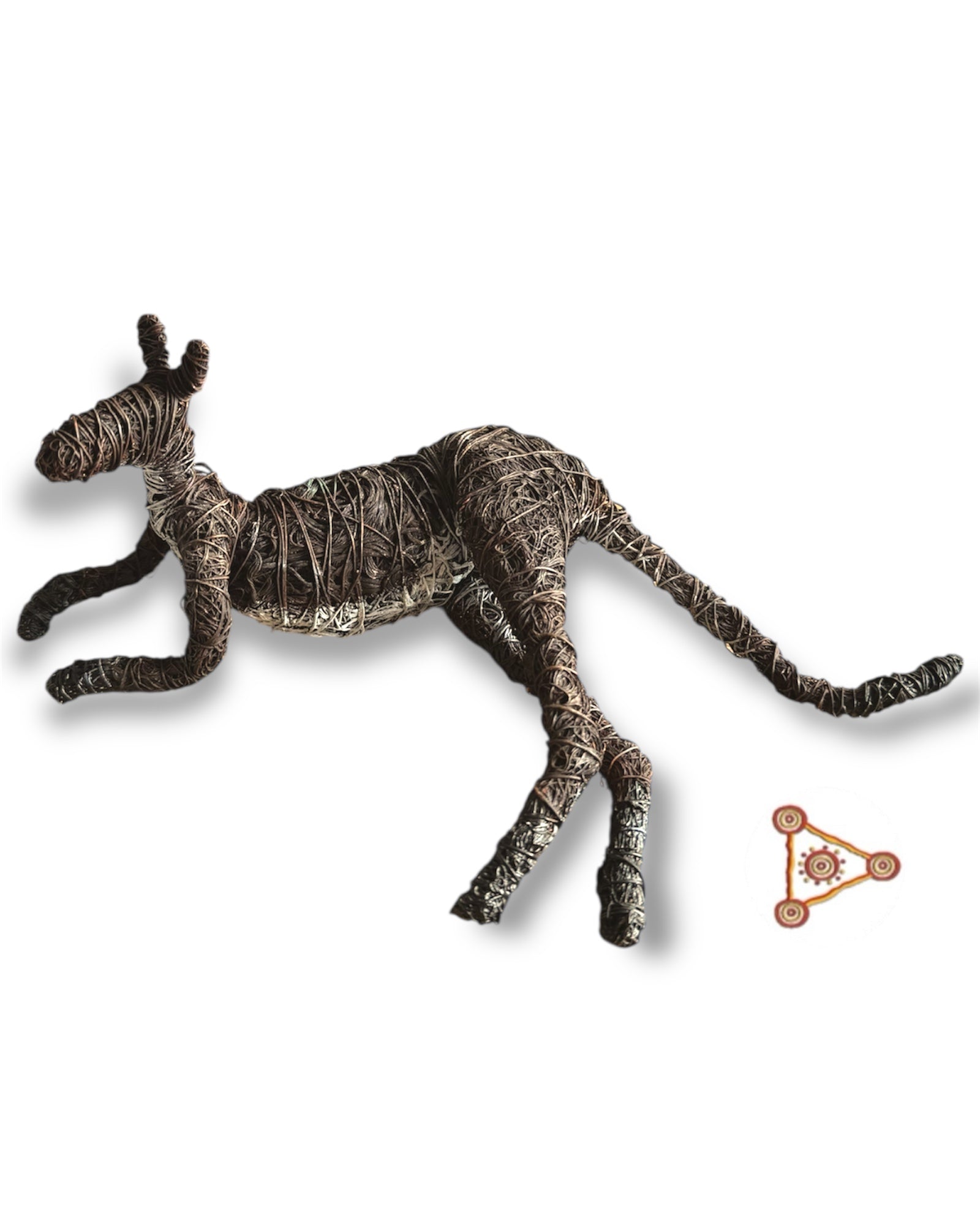 Sitting Wire Kangaroo (Dark Brown) – Johnny Young
