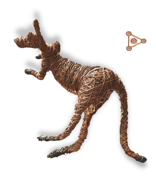 Sitting Wire Kangaroo (Red) – Johnny Young