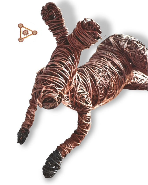 Sitting Wire Kangaroo (Red) – Johnny Young