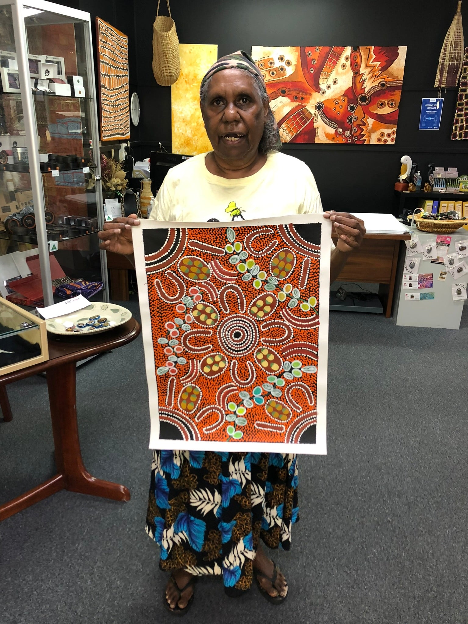 Lanita Numina - Bush Tucker - 37x51cm *Stretched ready to hang* .89-5